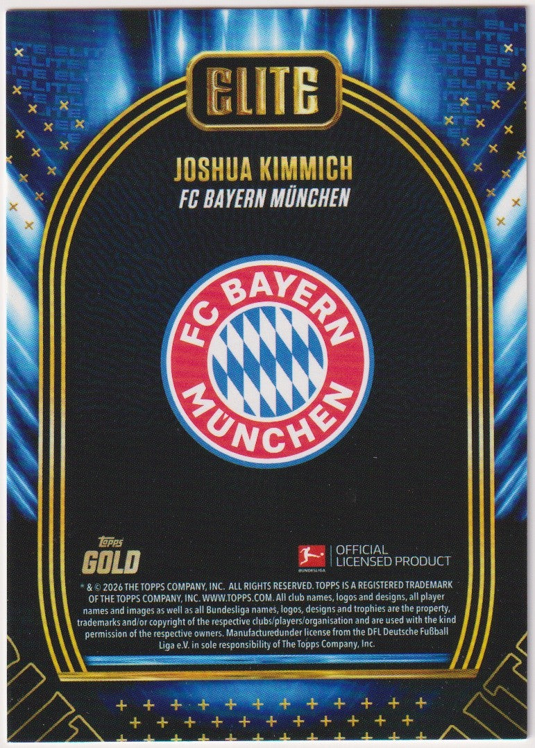 Topps Elite 2025-26 Joshua Kimmich FC Bayern München Gold Parallel 64/99 Rare – Bild 2