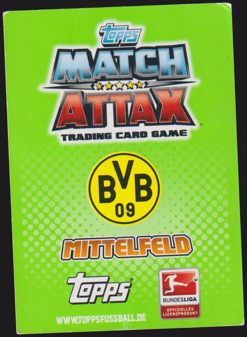 Topps Match Attax Mario Götze BVB Mittelfeld Parallel Rare – Bild 2