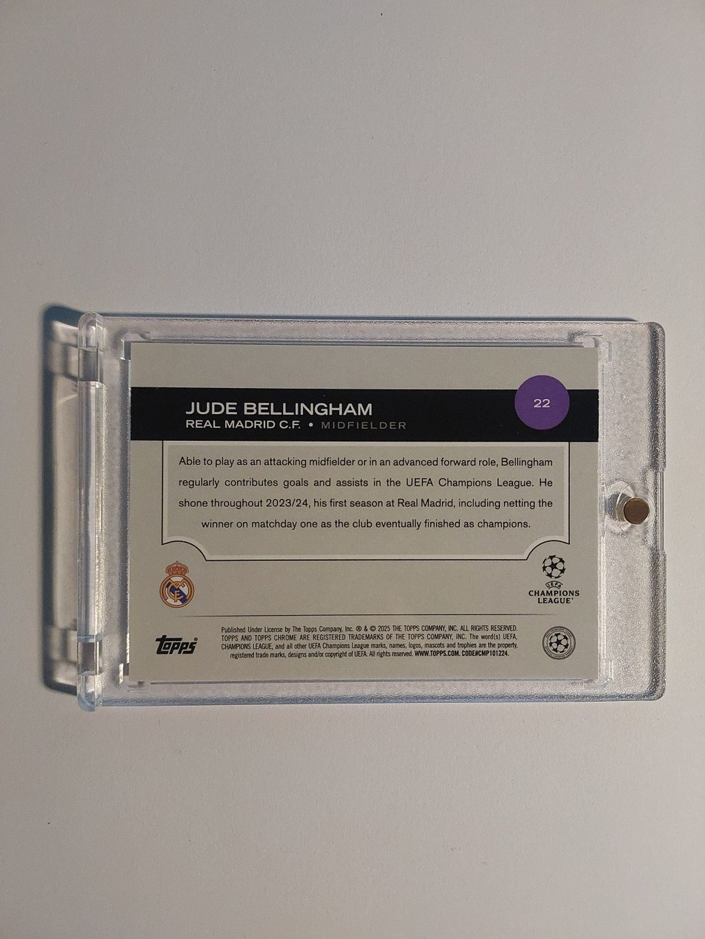 Topps Flagship 2024-25 Jude Bellingham Real Madrid Parallel 44/75 Refractor Rare – Bild 2