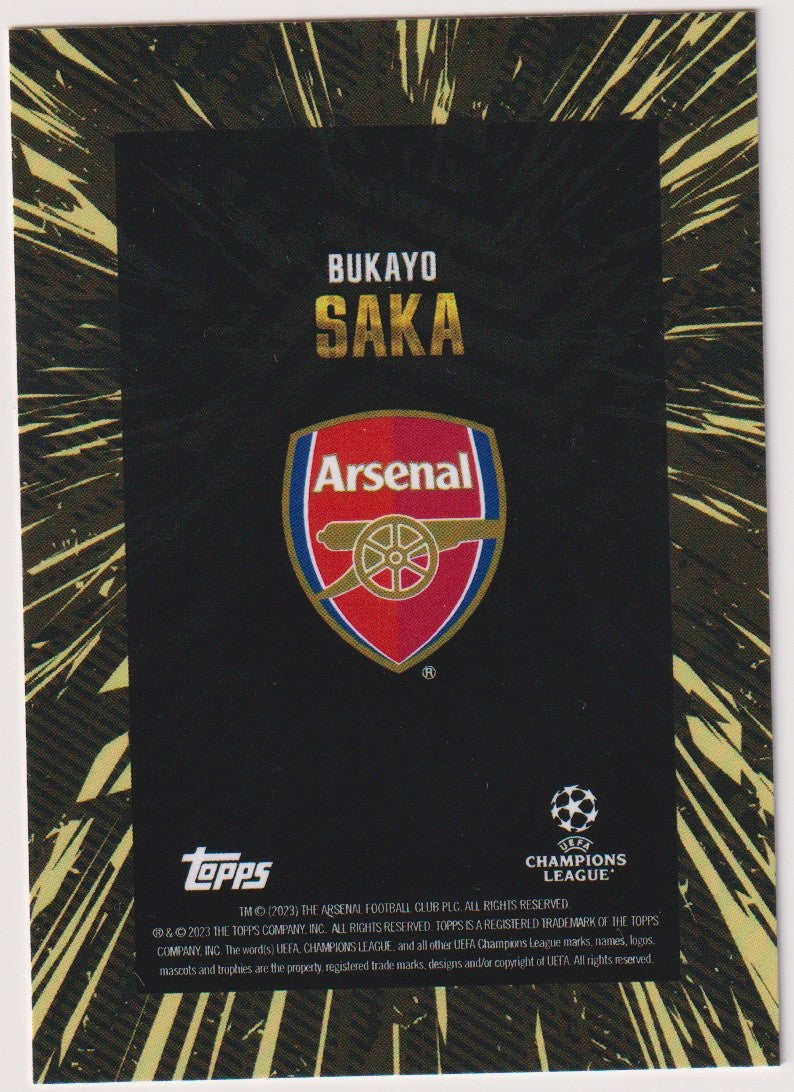 Topps X Whip Bukayo Saka Arsenal Champions League Parallel Rare – Bild 2
