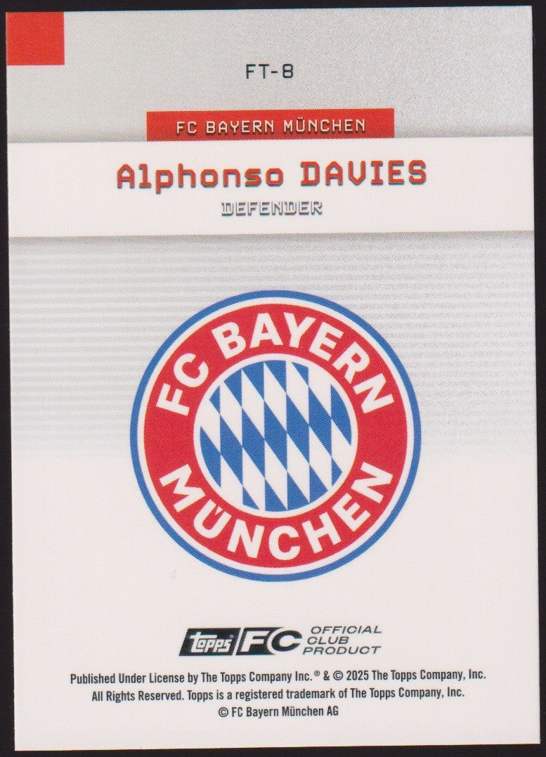 Topps 2024-25 Alphonso Davies FC Bayern München Parallel 79/125 Refractor – Bild 2