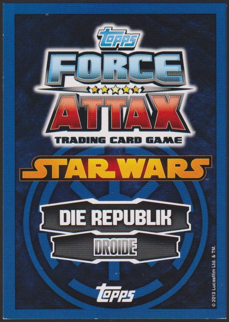 Topps Star Wars 2013 Raubhafenpolizeidroide Droide Republik TCG Rare #56 – Bild 2