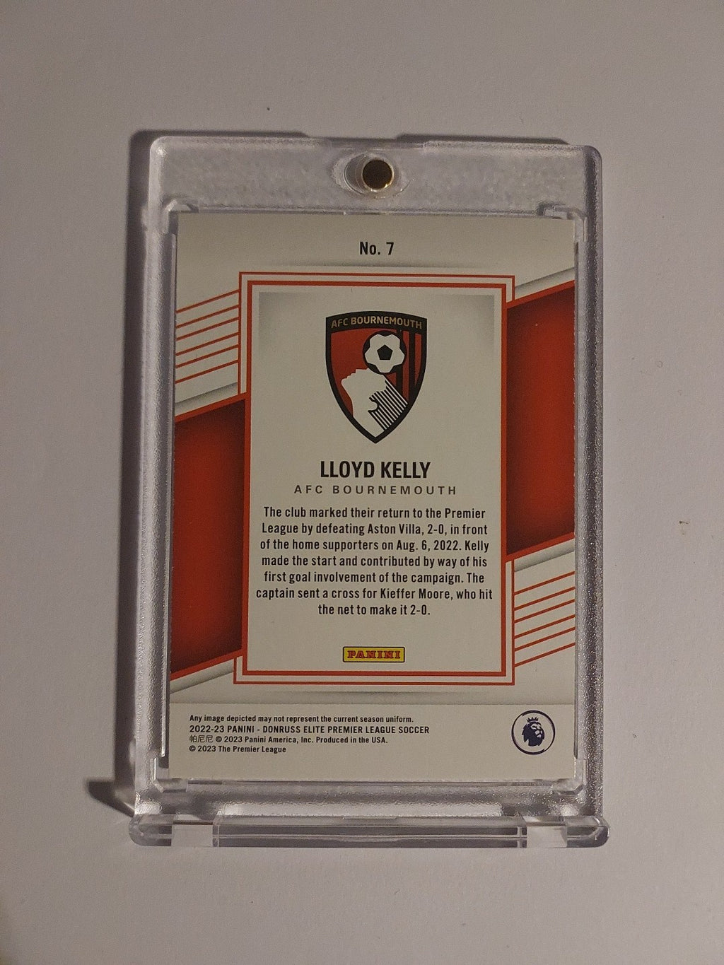Panini Donruss Elite 2022-23 Lloyd Kelly Afc Bournemouth Limited Parallel – Bild 2