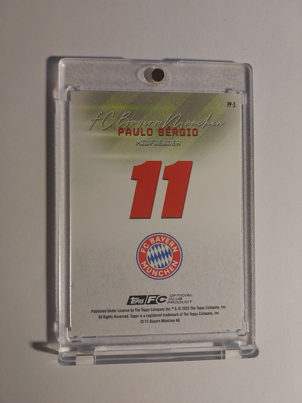 Topps Bayern Team Set 2025-26 Paulo Sergio Parallel 21/50 Refractor Ultra Rare – Bild 2