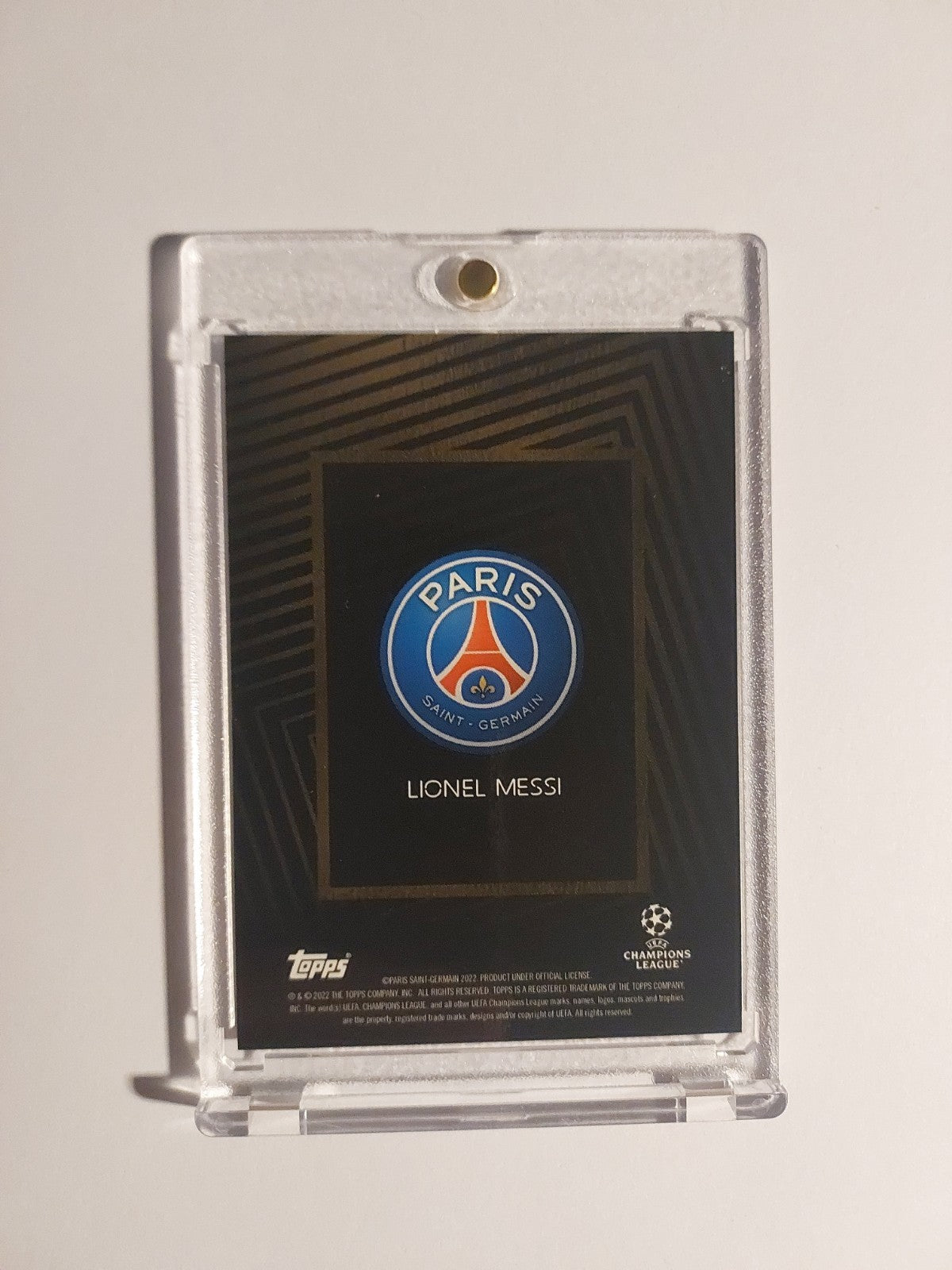 Topps UCC Knockout 2021-22 Lionel Messi Paris Saint-Germain Black Parallel Rare – Bild 2