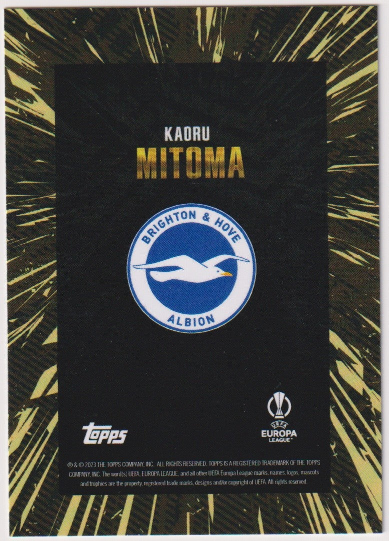 Topps X WHIP 2022-23 Kaoru Mitoma Brighton & Hove Albion Europa League Parallel – Bild 2