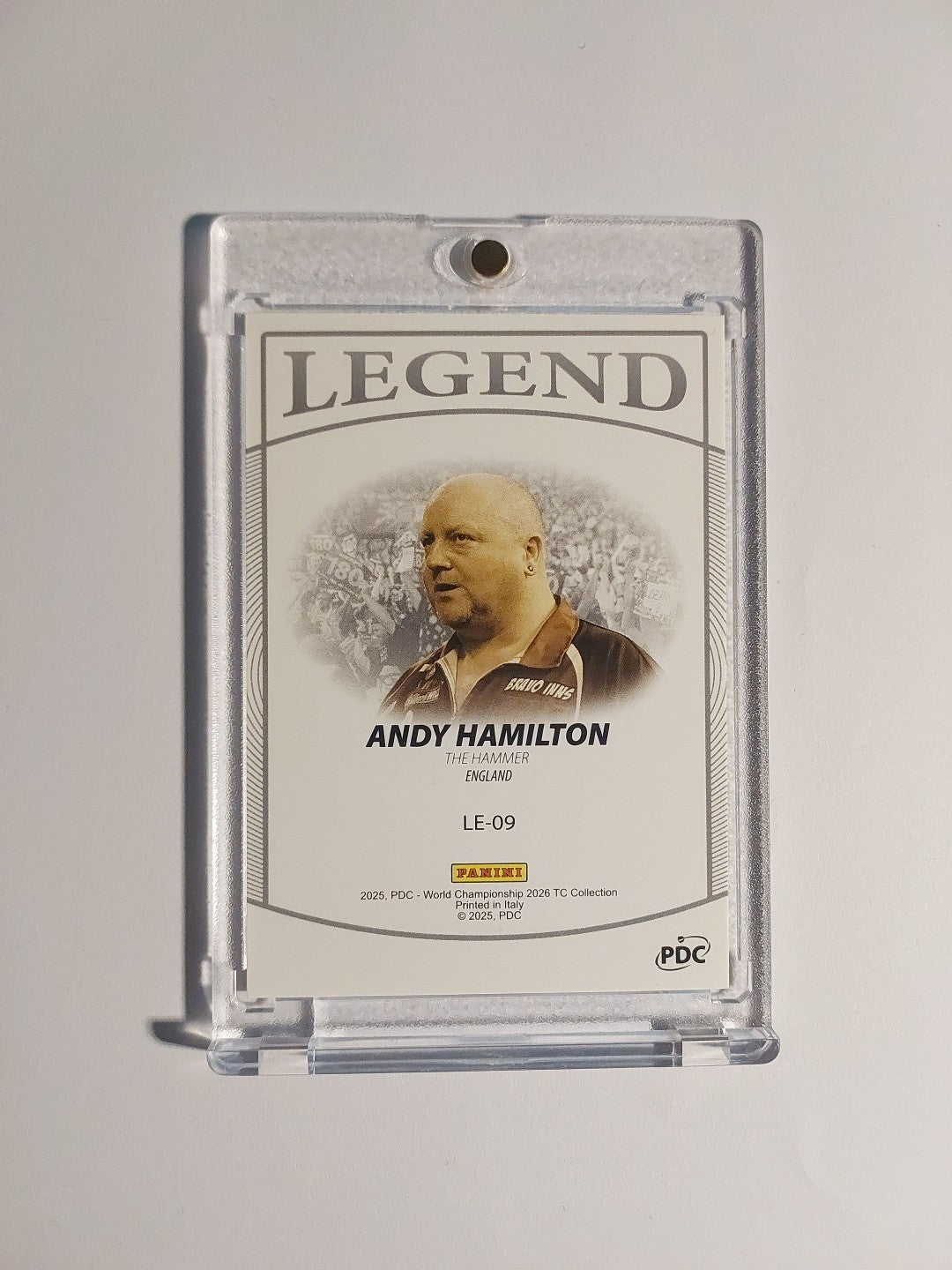 Panini PDC World Championship 2026 Andy Hamilton Legend Parallel Refractor Rare – Bild 2