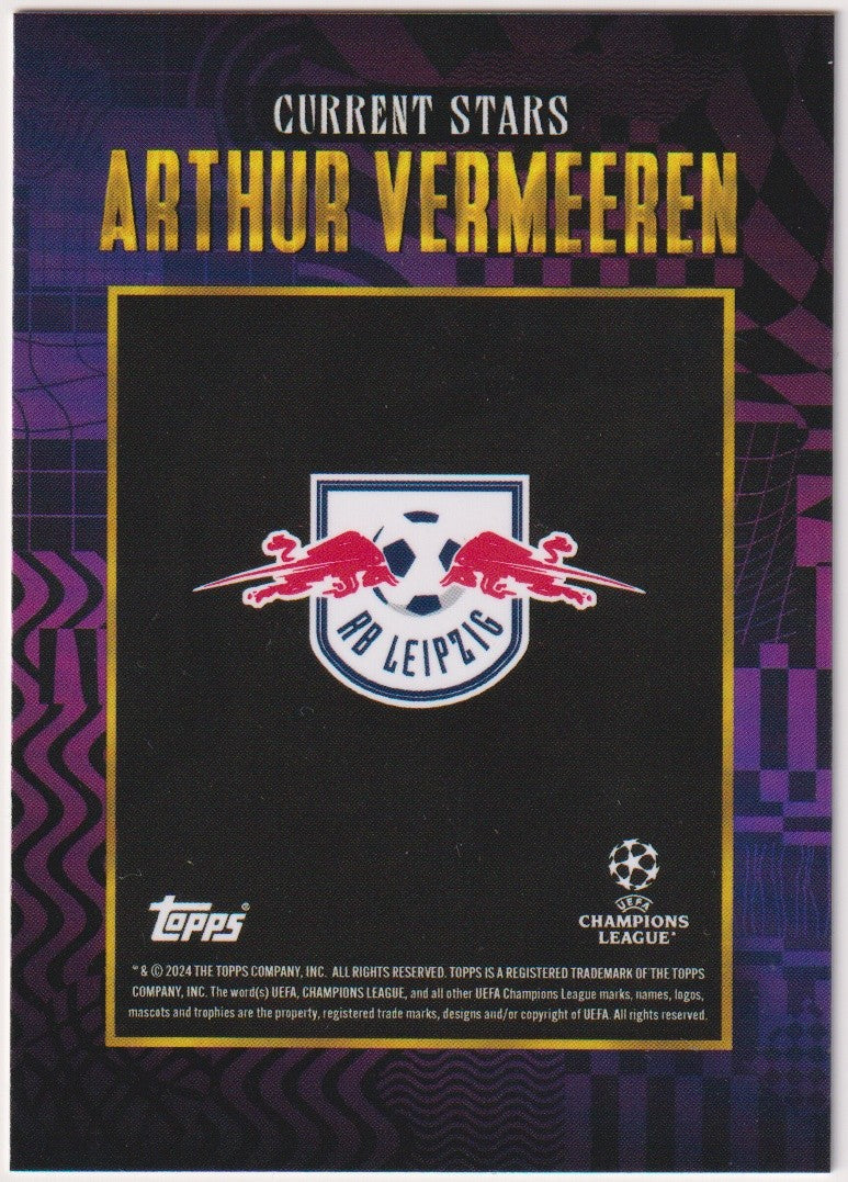 Topps Current Stars Arthur Vermeeren RB Leipzig Parallel Rare – Bild 2