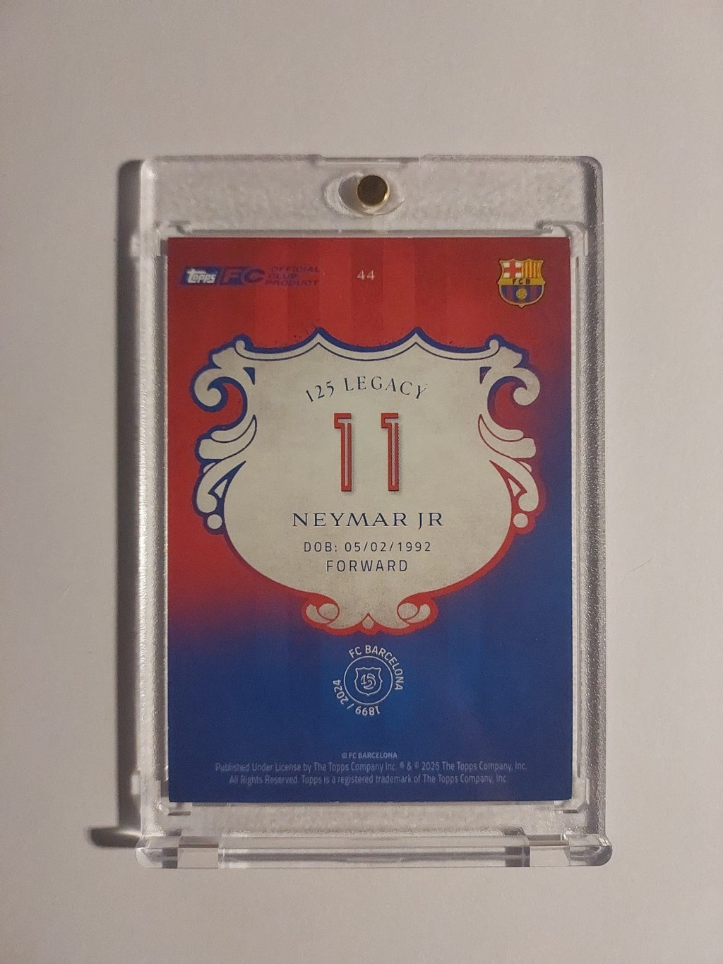 Topps 125 Jahre Anniversary 2024-25 Neymar Jr. Barcelona Legend Parallel Rare – Bild 2