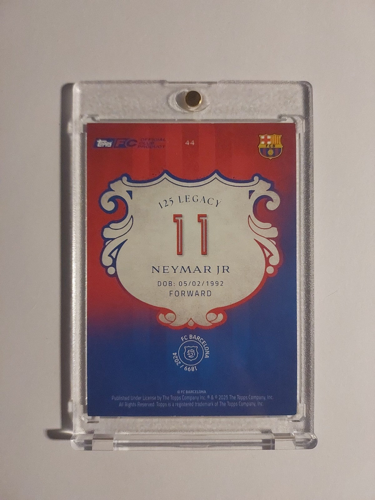 Topps 125 Jahre Anniversary 2024-25 Neymar Jr. Barcelona Legend Parallel Rare – Bild 2