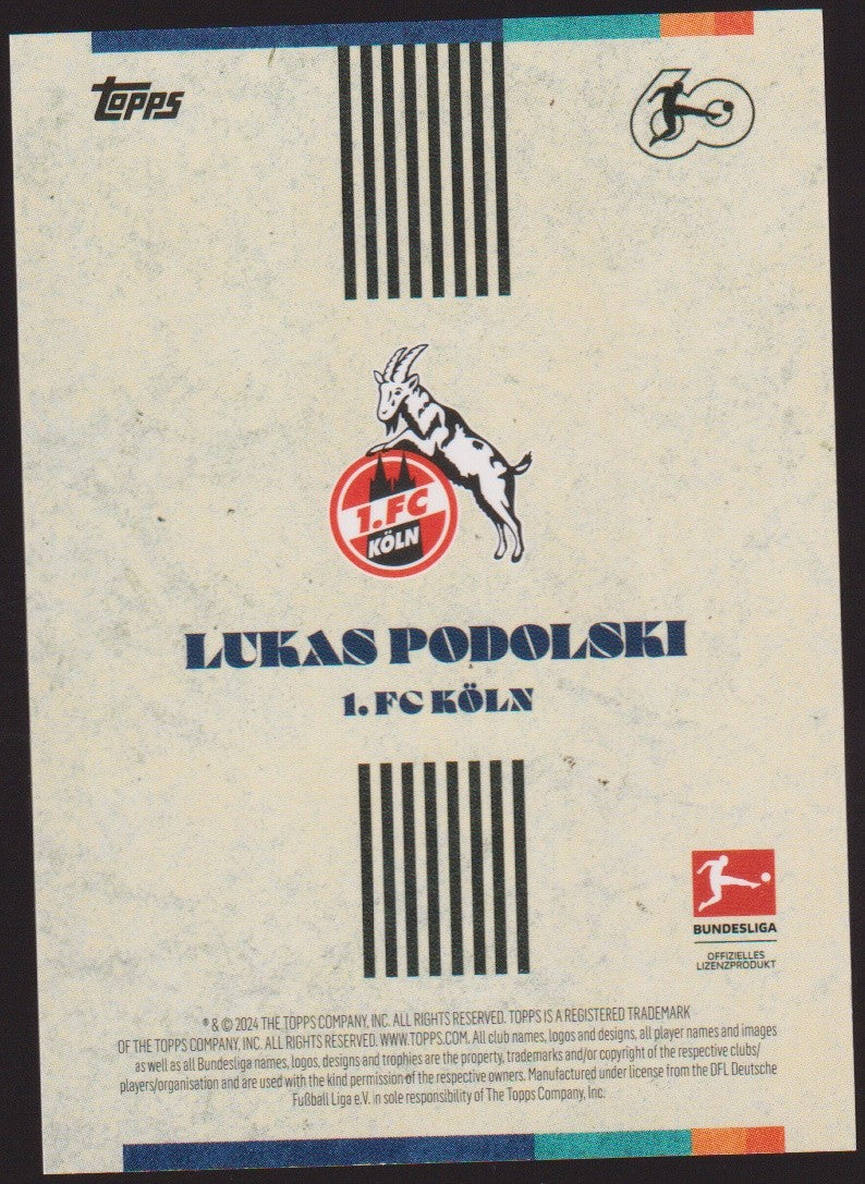 Topps Legenden 2013-14 Lukas Podolski 1. FC Köln BUNDESLIGA Parallel Rare – Bild 2