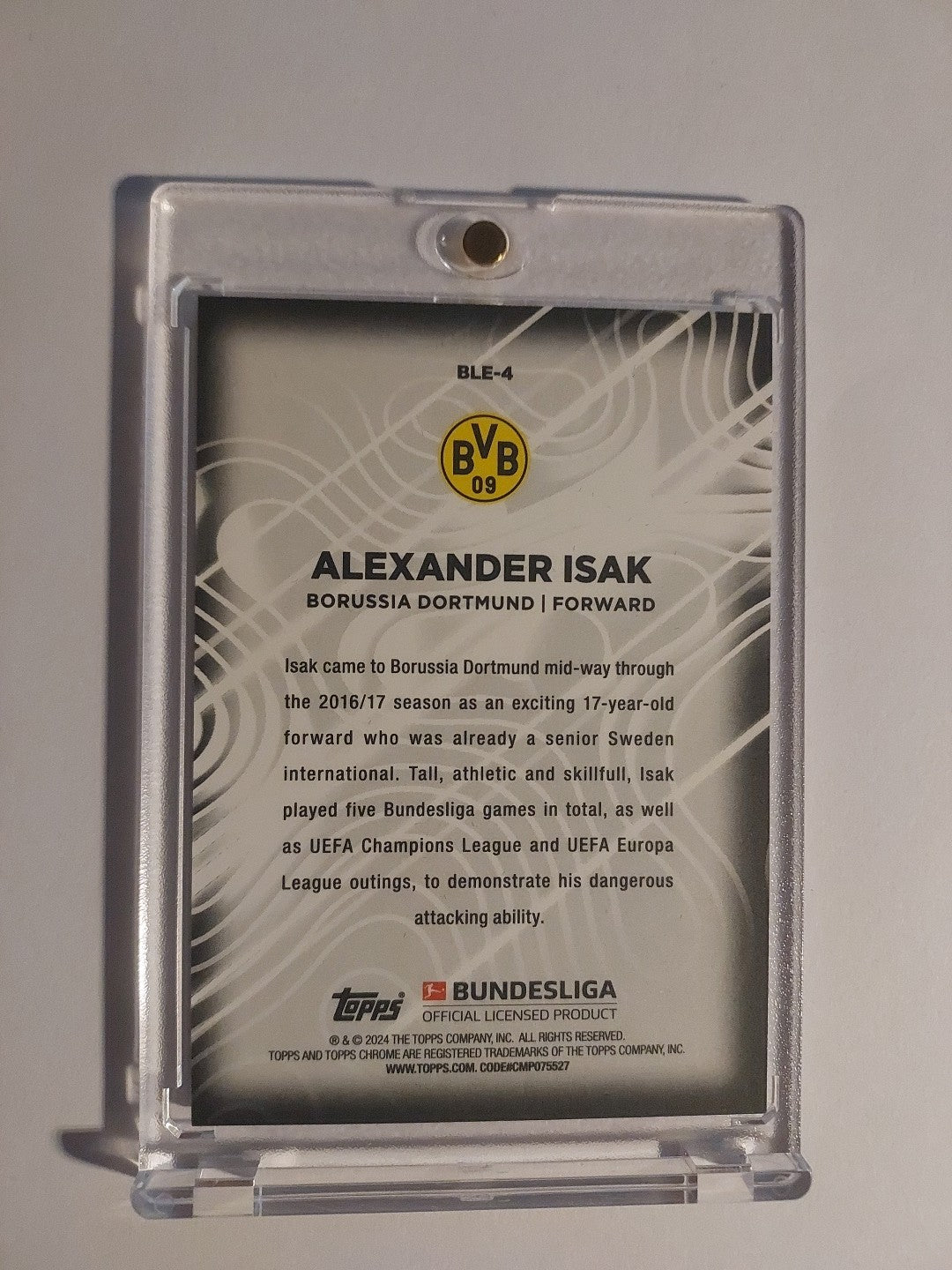 Topps 60 Jahre Bundesliga 2023-24 Alexander Isak Borussia Dortmund Parallel – Bild 2
