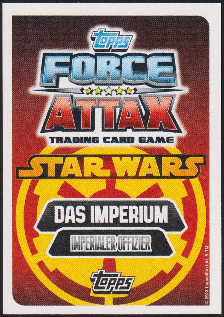 Topps Star Wars 2013 Lieutenant Cabbel Imperium (Film Version) TCG Rare #54 – Bild 2