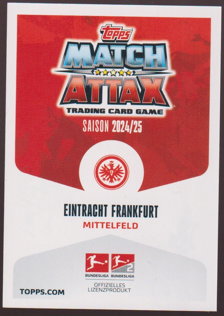 Topps Match 2024-25 Mario Götze Eintracht Frankfurt Saison 2024/25 Parallel – Bild 2