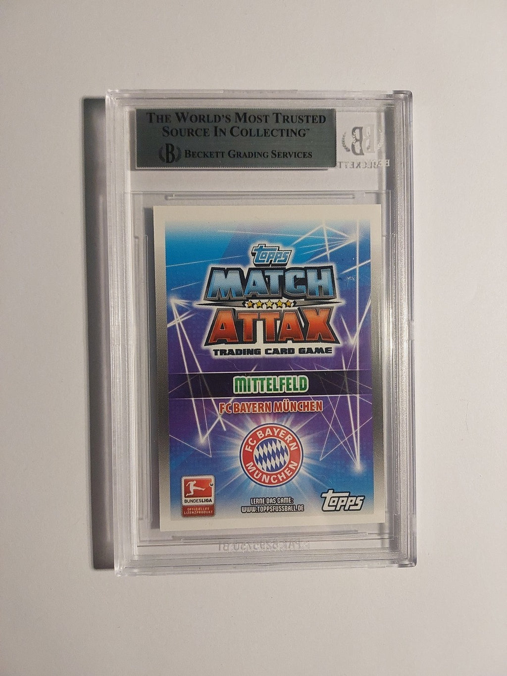 Topps Bundesliga 2015-16 Robben & Ribery & Götze Bayern Refractor BGS 7.5 PSA – Bild 2