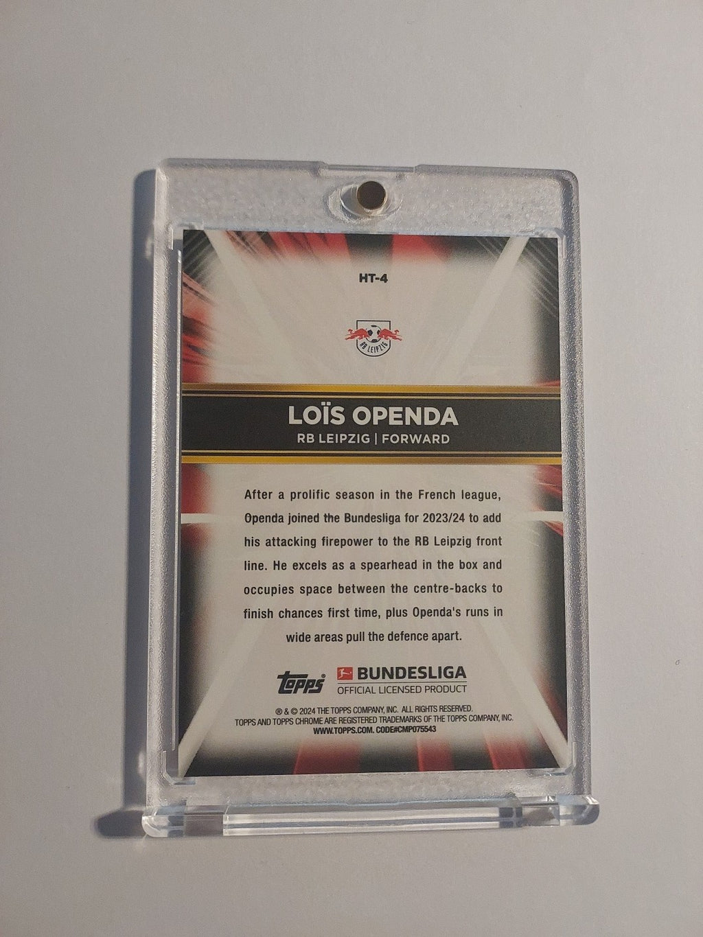 Topps 60 Jahre Bundesliga 2023-24 Lois Openda RB Leipzig Parallel Rare – Bild 2