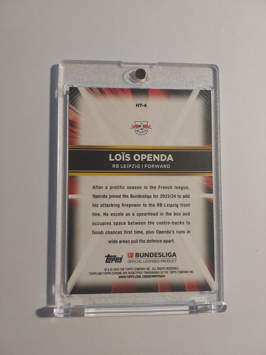 Topps 60 Jahre Bundesliga 2023-24 Lois Openda RB Leipzig Parallel Rare – Bild 2