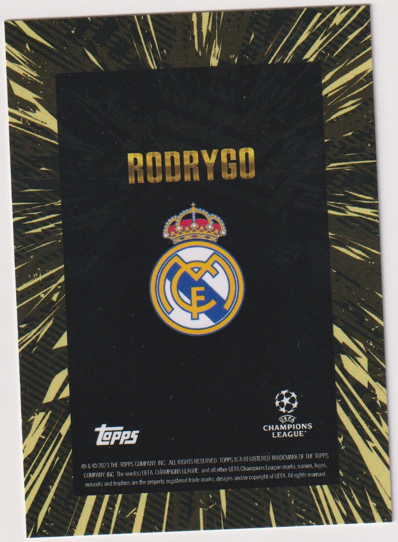Topps X Whip Rodrygo Real Madrid Champions League Parallel Rare – Bild 2