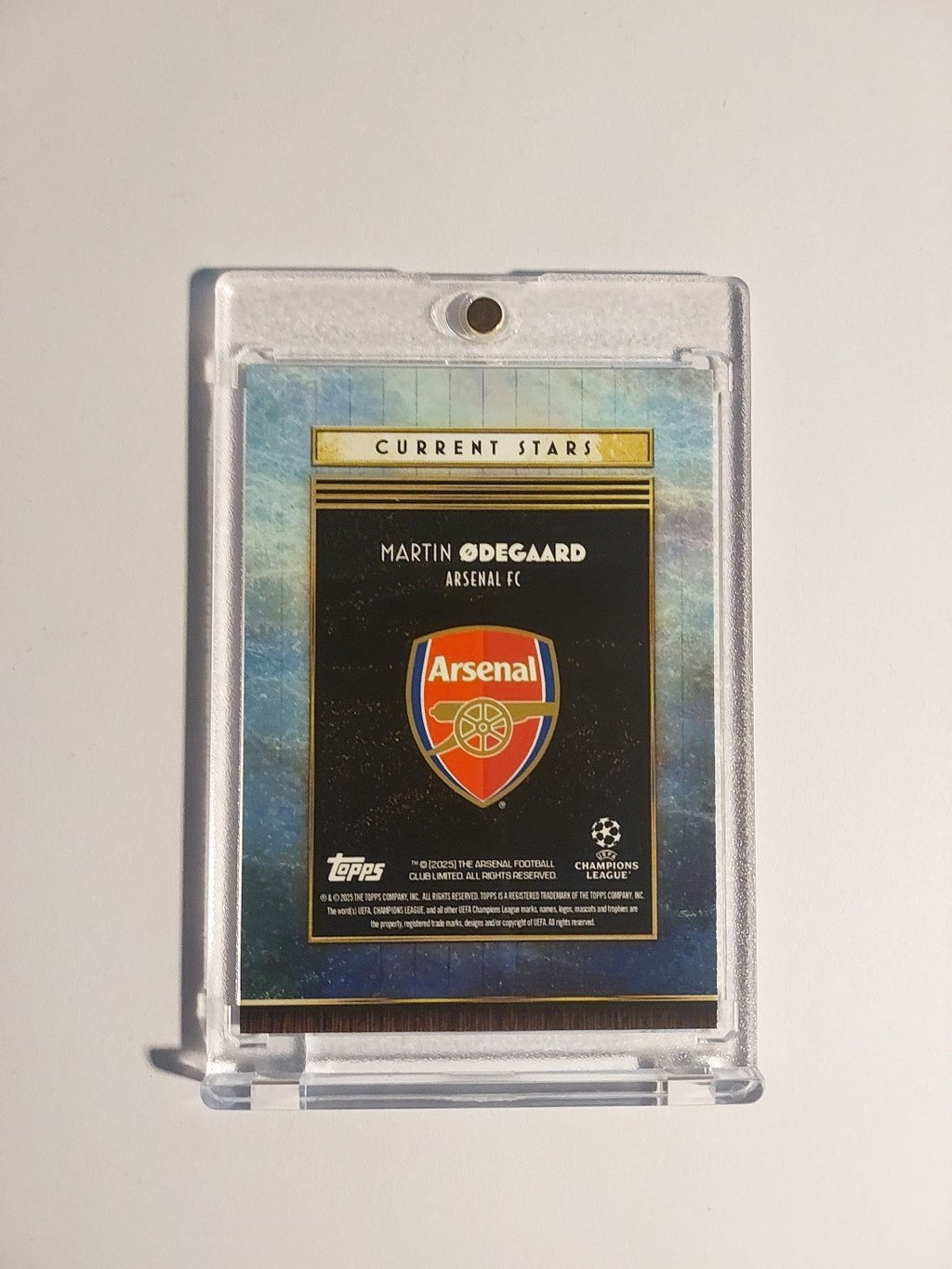 Topps UCC Deco 2025-26 Martin Odegaard Arsenal Parallel 63/99 Refractor Rare Hit – Bild 3