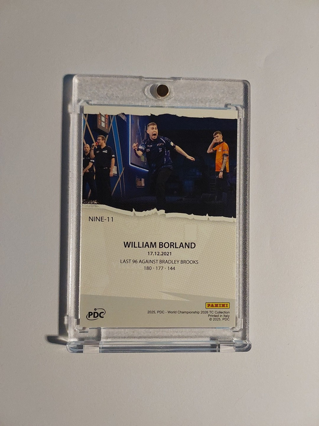 Panini PDC World Championship 2026 William Borland Dart Parallel Refractor Rare – Bild 3
