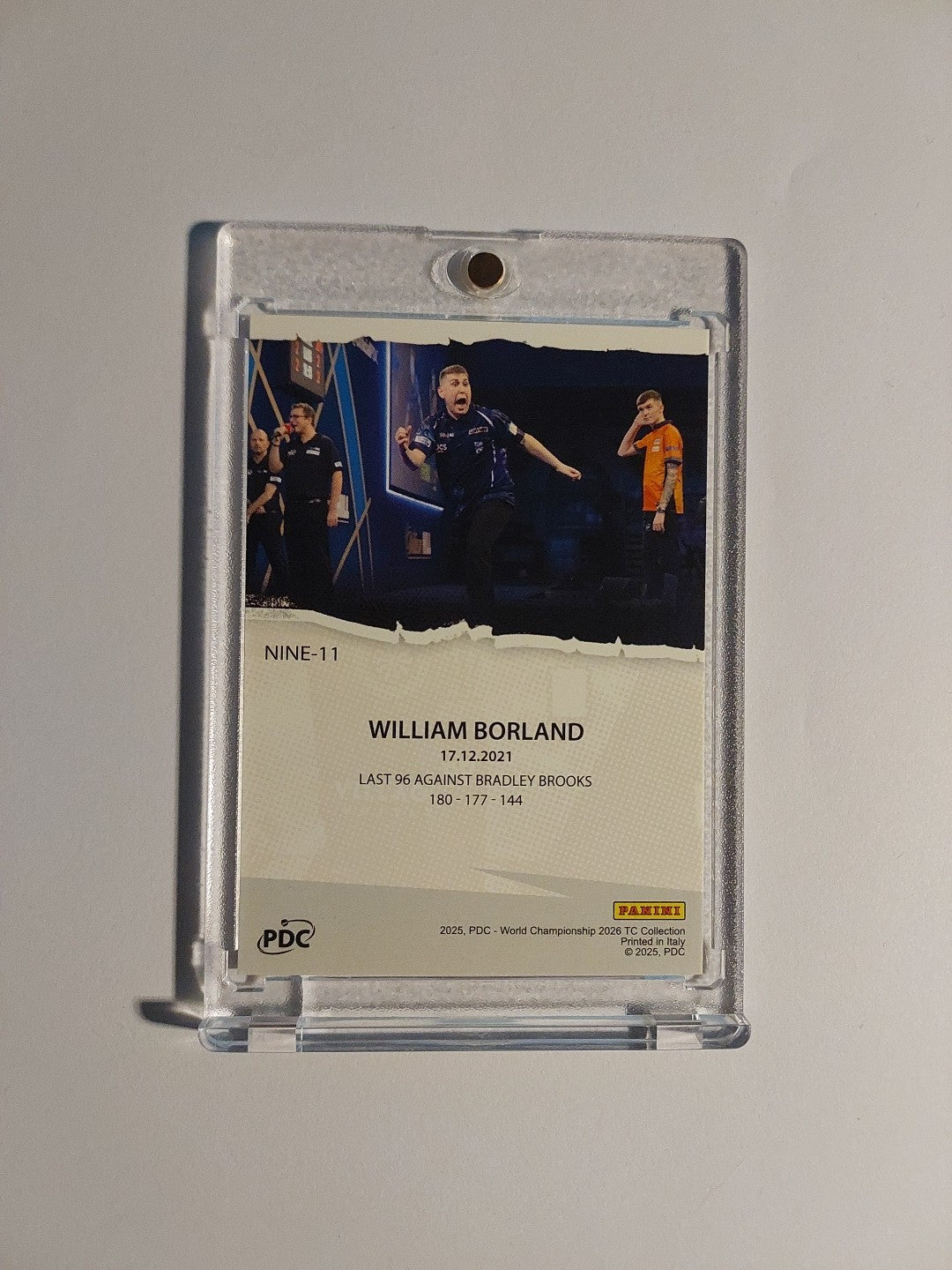 Panini PDC World Championship 2026 William Borland Dart Parallel Refractor Rare – Bild 3
