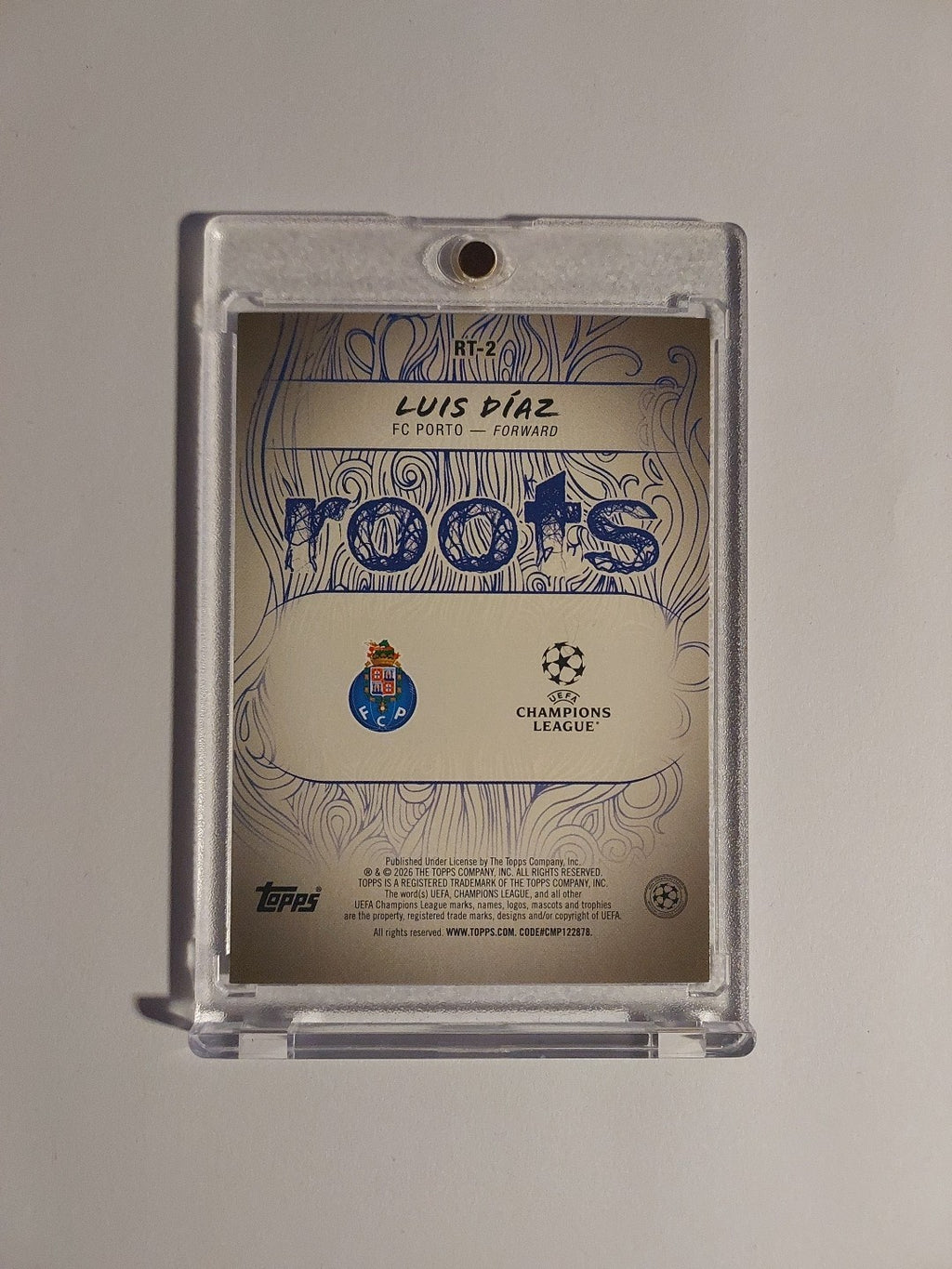 Topps UCC Flagship 2025-26 Luis Diaz Fc Porti Roots Parallel 30/99 Refractor Hit – Bild 3