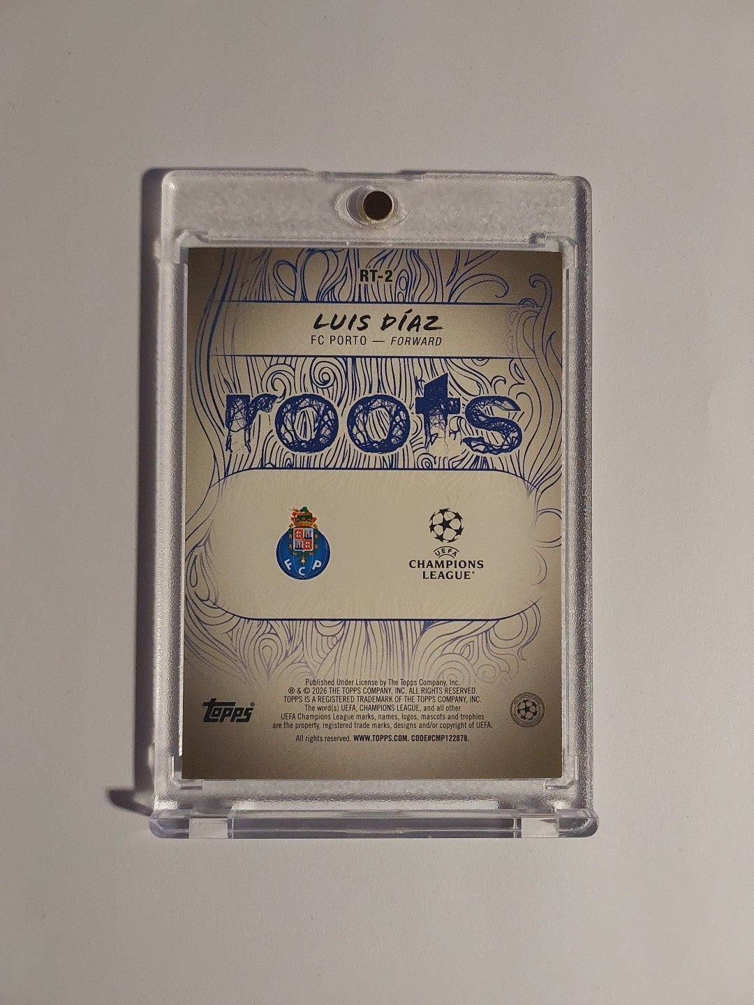 Topps UCC Flagship 2025-26 Luis Diaz Fc Porti Roots Parallel 30/99 Refractor Hit – Bild 3