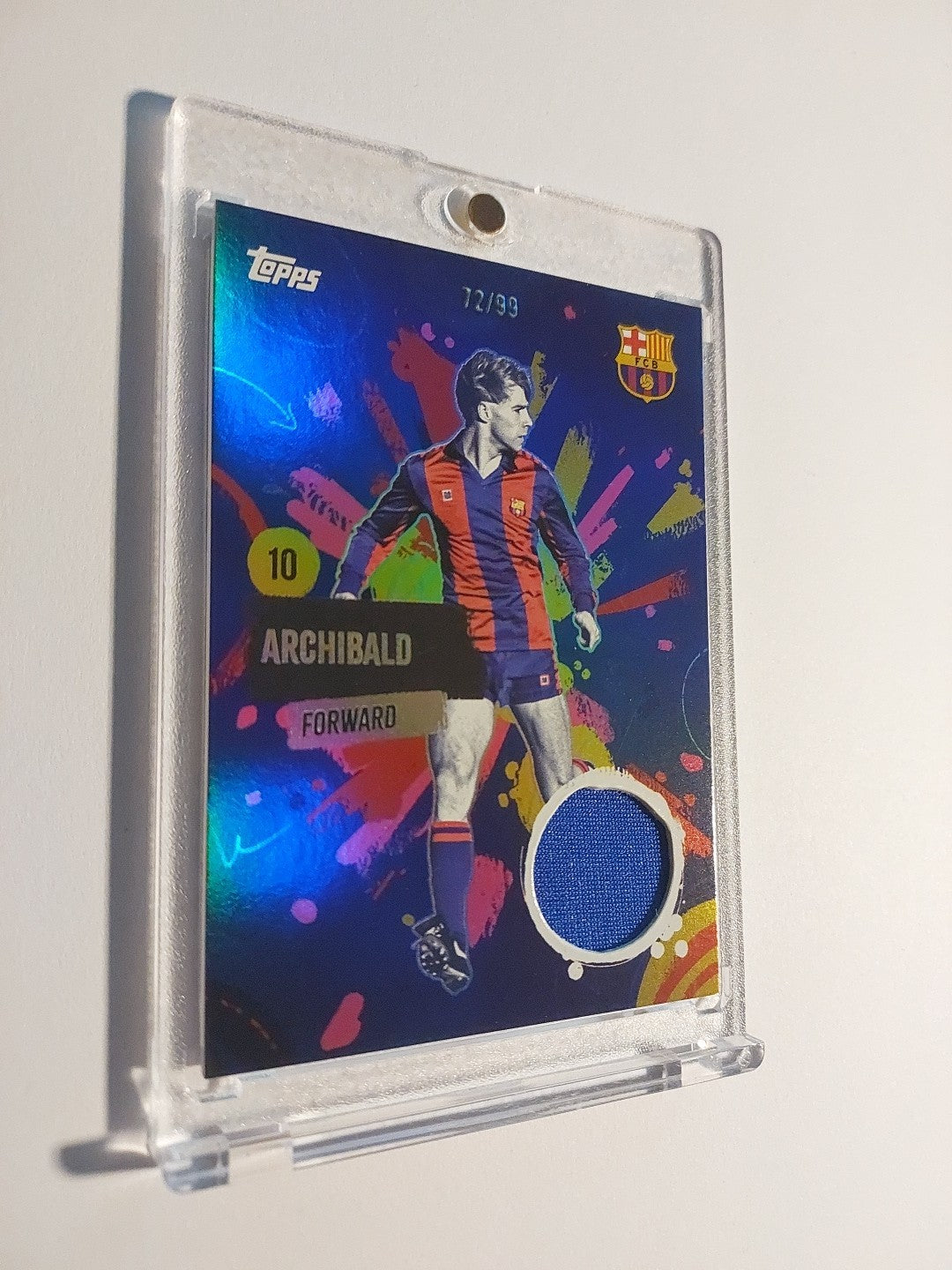 Topps Barcelona Team Set 2024-25 Steve Archibald Patch Relic Parallel 72/99 Rare – Bild 3