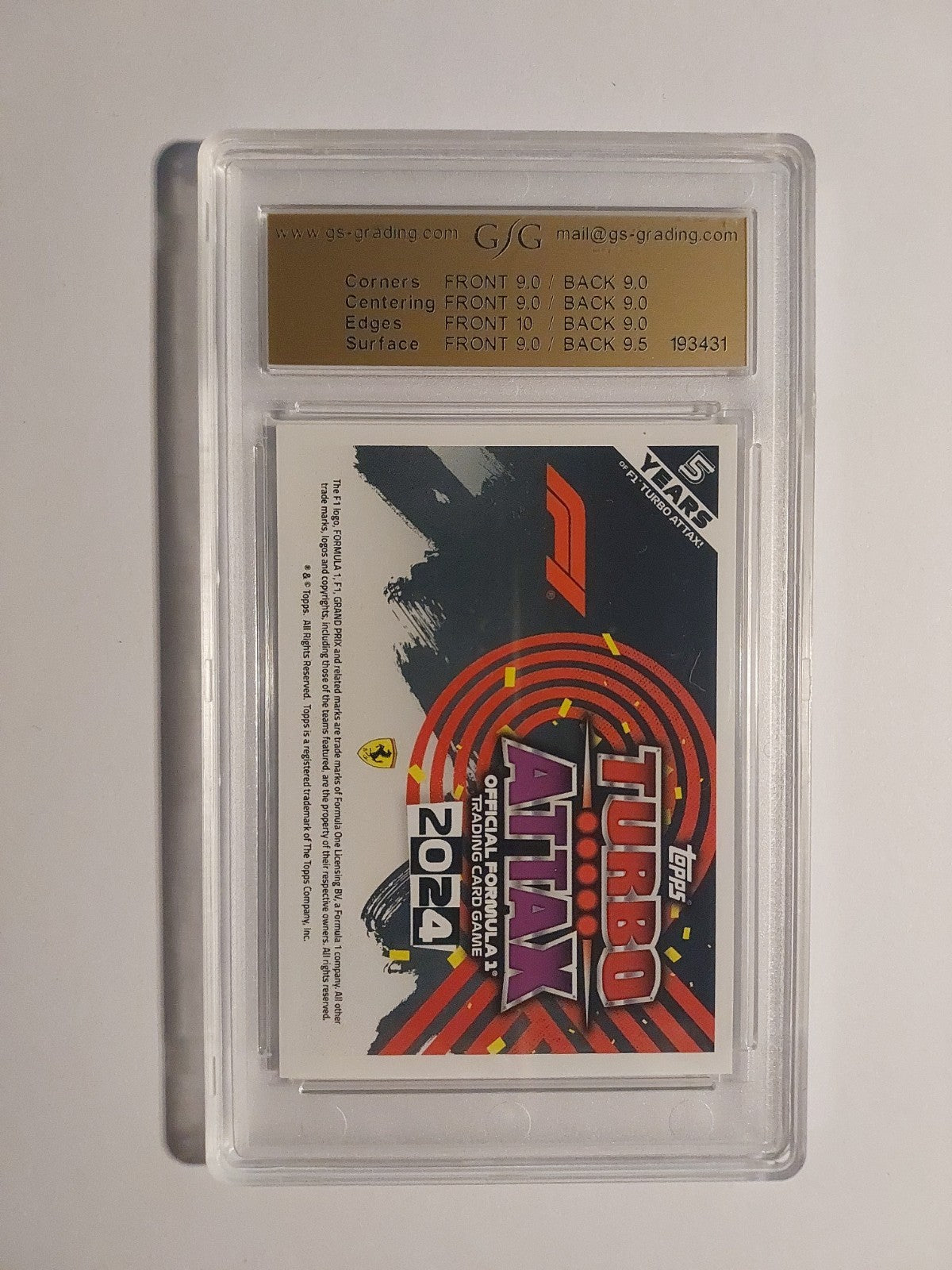 Topps Turbo 2024 Charles Leclerc Auto Style GSG 9 = PSA Parallel 56/499 Green – Bild 3