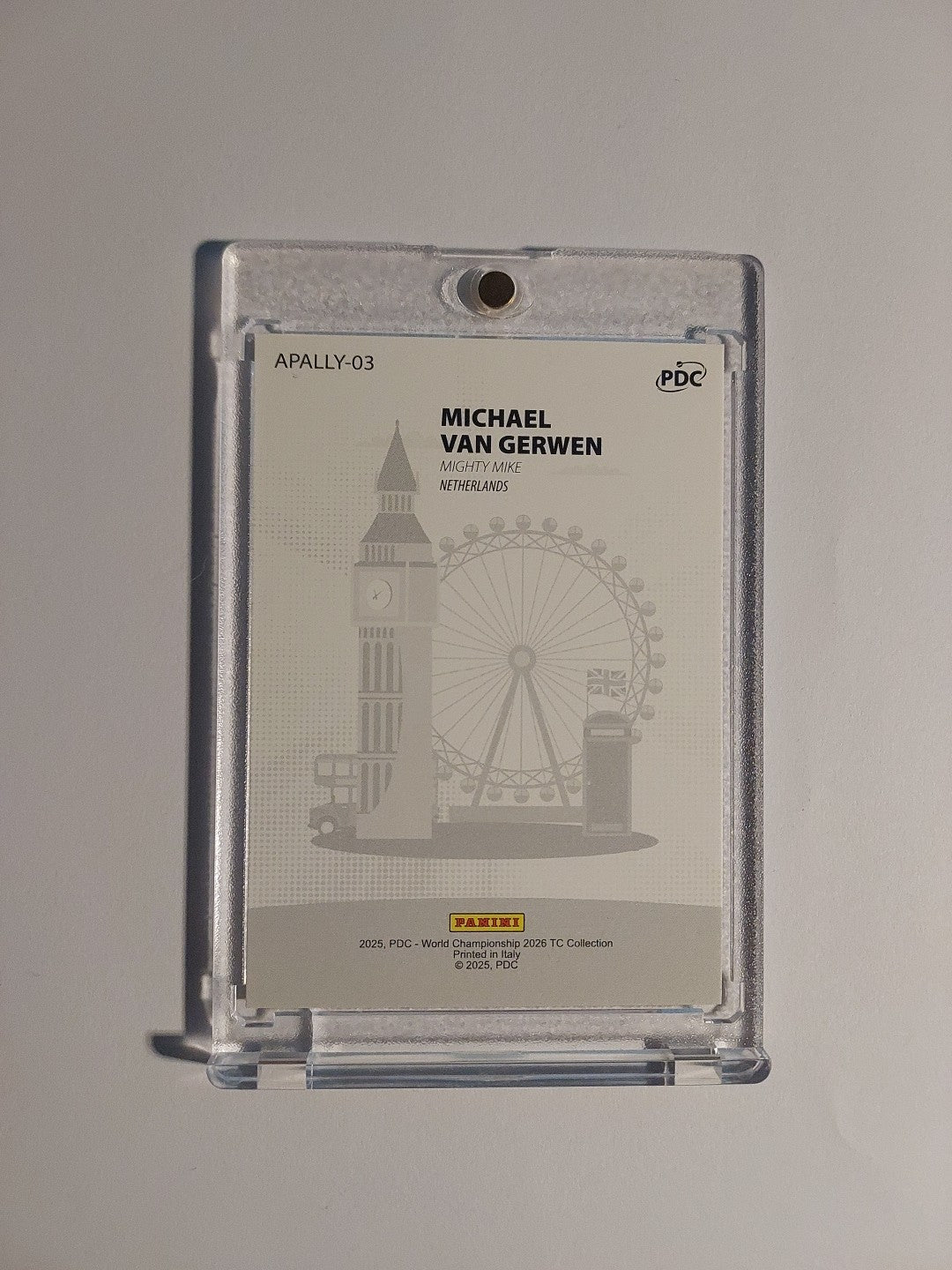 Panini PDC World Championship 2026 Michael Van Gerwen Ally Pally Refractor Rare – Bild 3