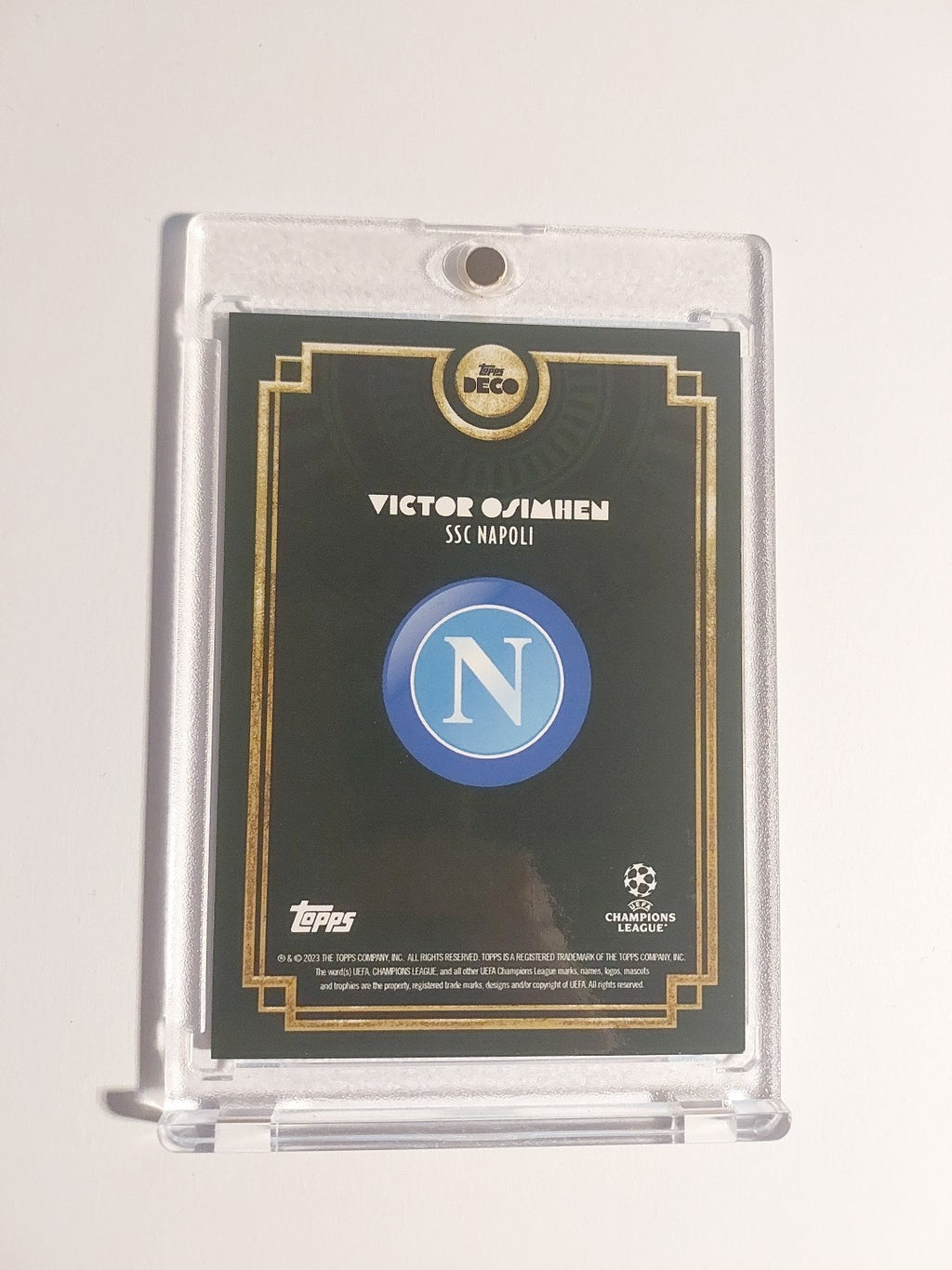 Topps Deco 2023-24 Victor Osimhen SSC Napoli Nummeriert 17/99 Parallel Refractor – Bild 3