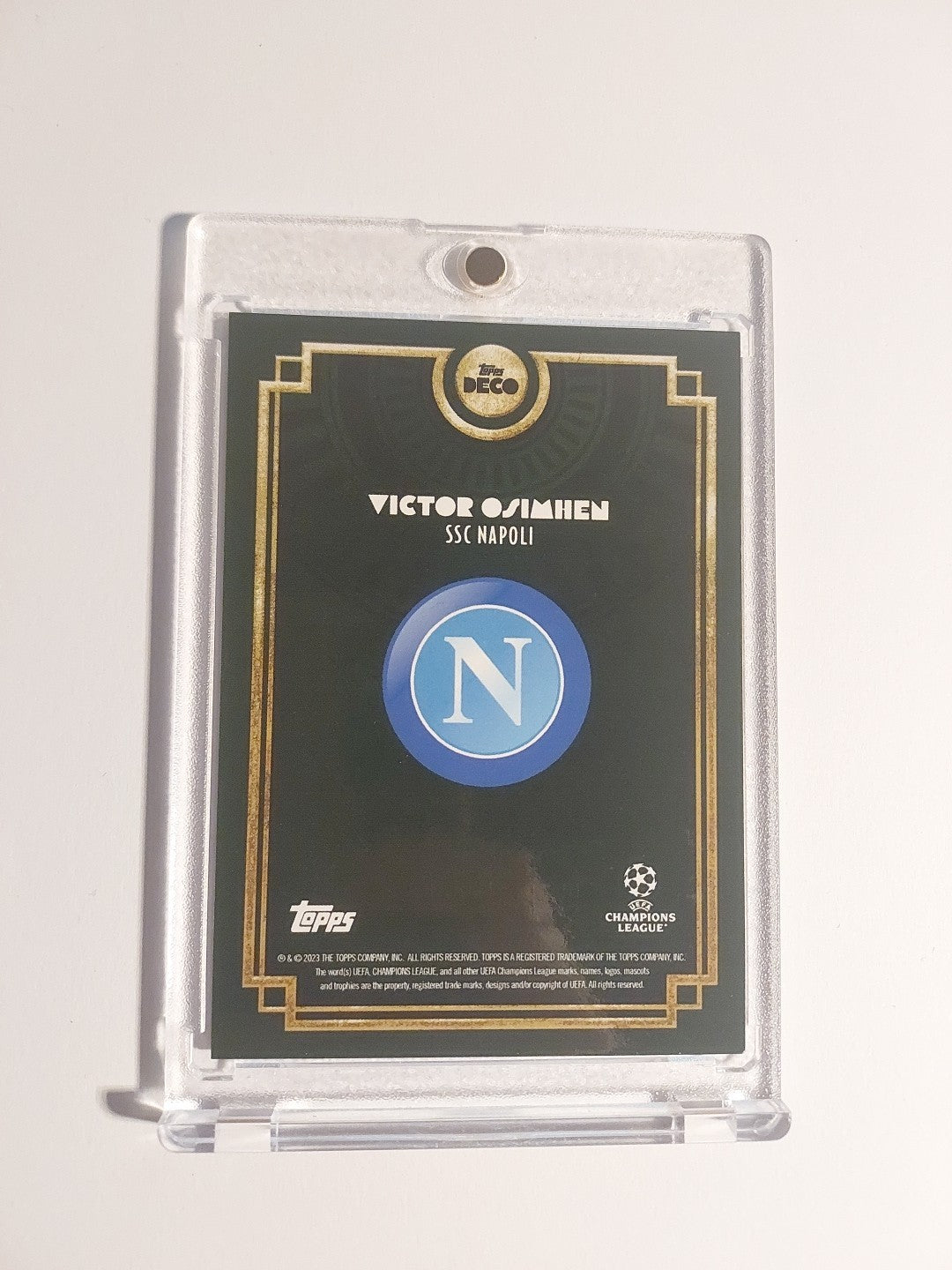 Topps Deco 2023-24 Victor Osimhen SSC Napoli Nummeriert 17/99 Parallel Refractor – Bild 3