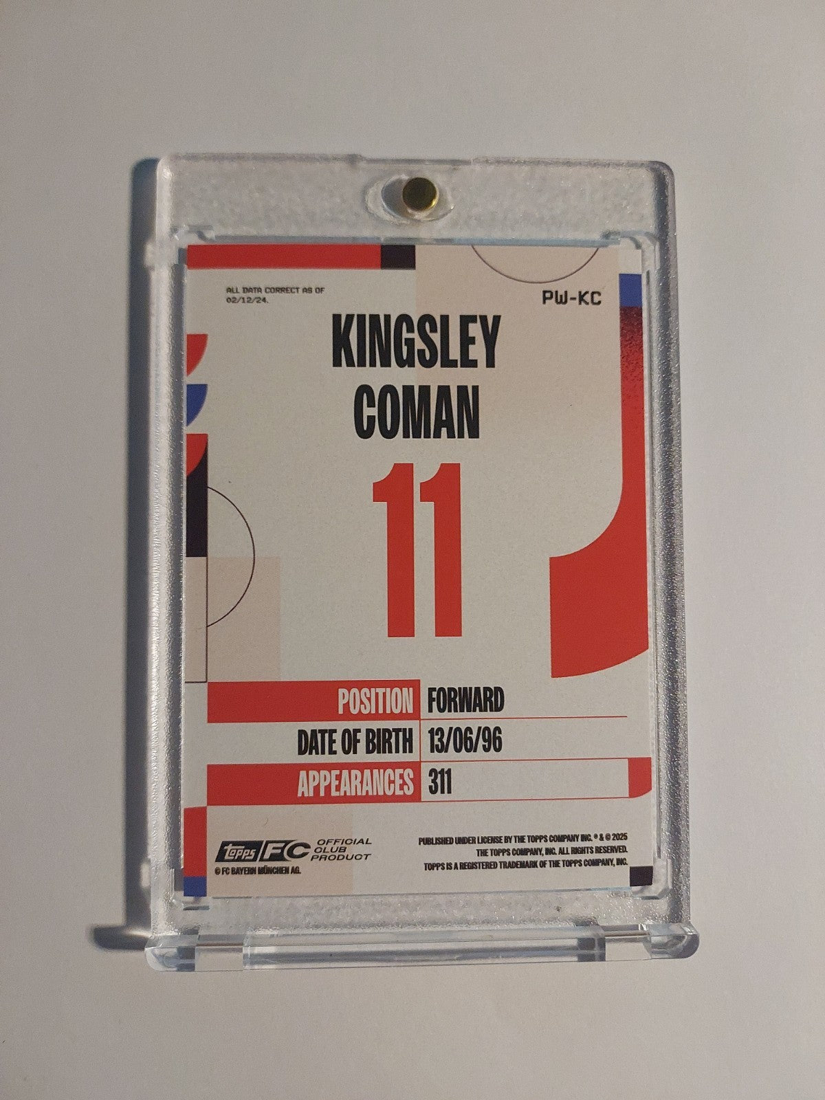 Topps Bayern München 2025-26 Kingsley Coman Case Hit Parallel Refractor Ebay 1/1 – Bild 3
