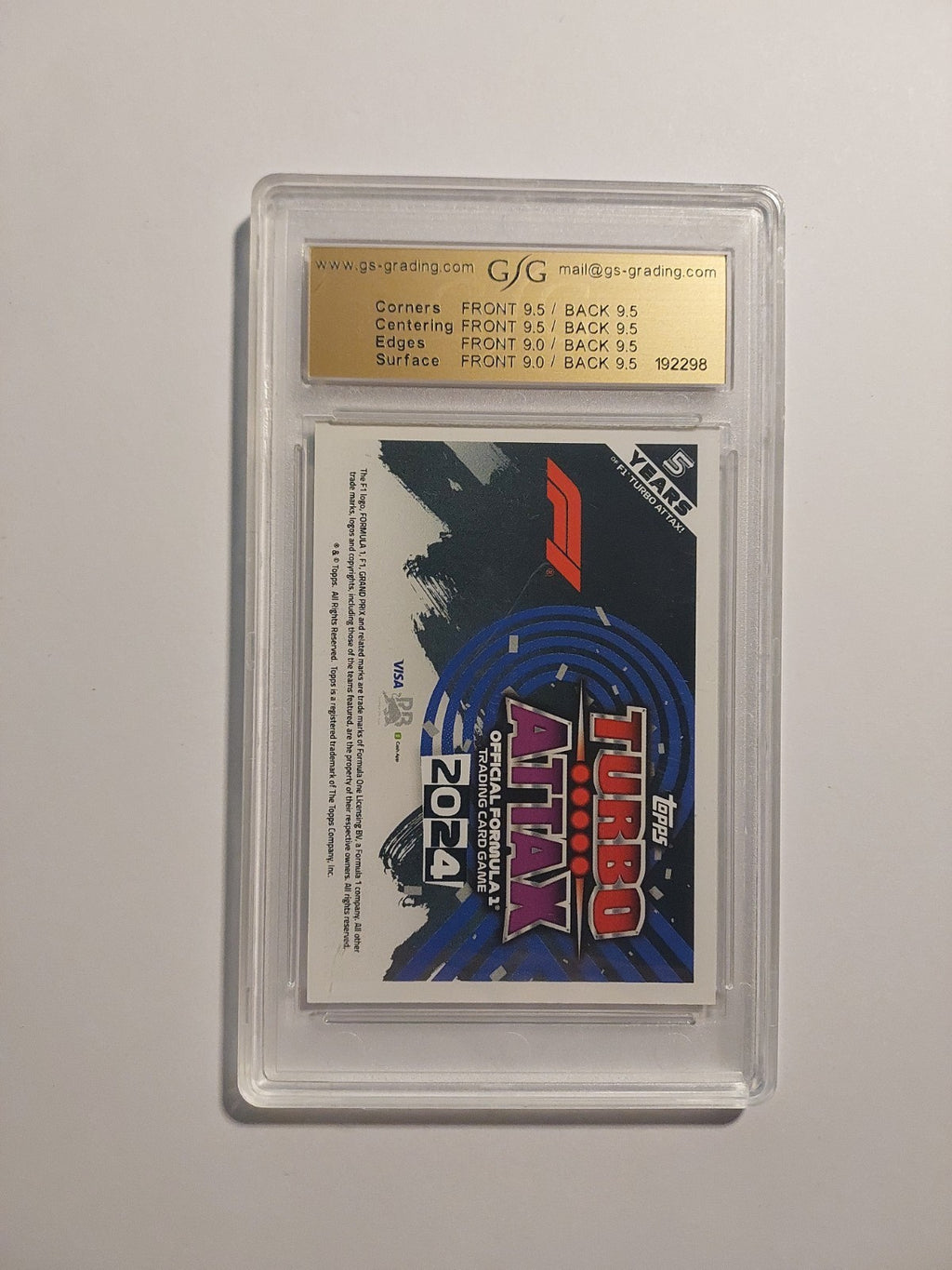 Topps Turbo 2024 RB Racing Team Card Formel 1 GSG 9 = PSA Parallel 297/499 Rare – Bild 3
