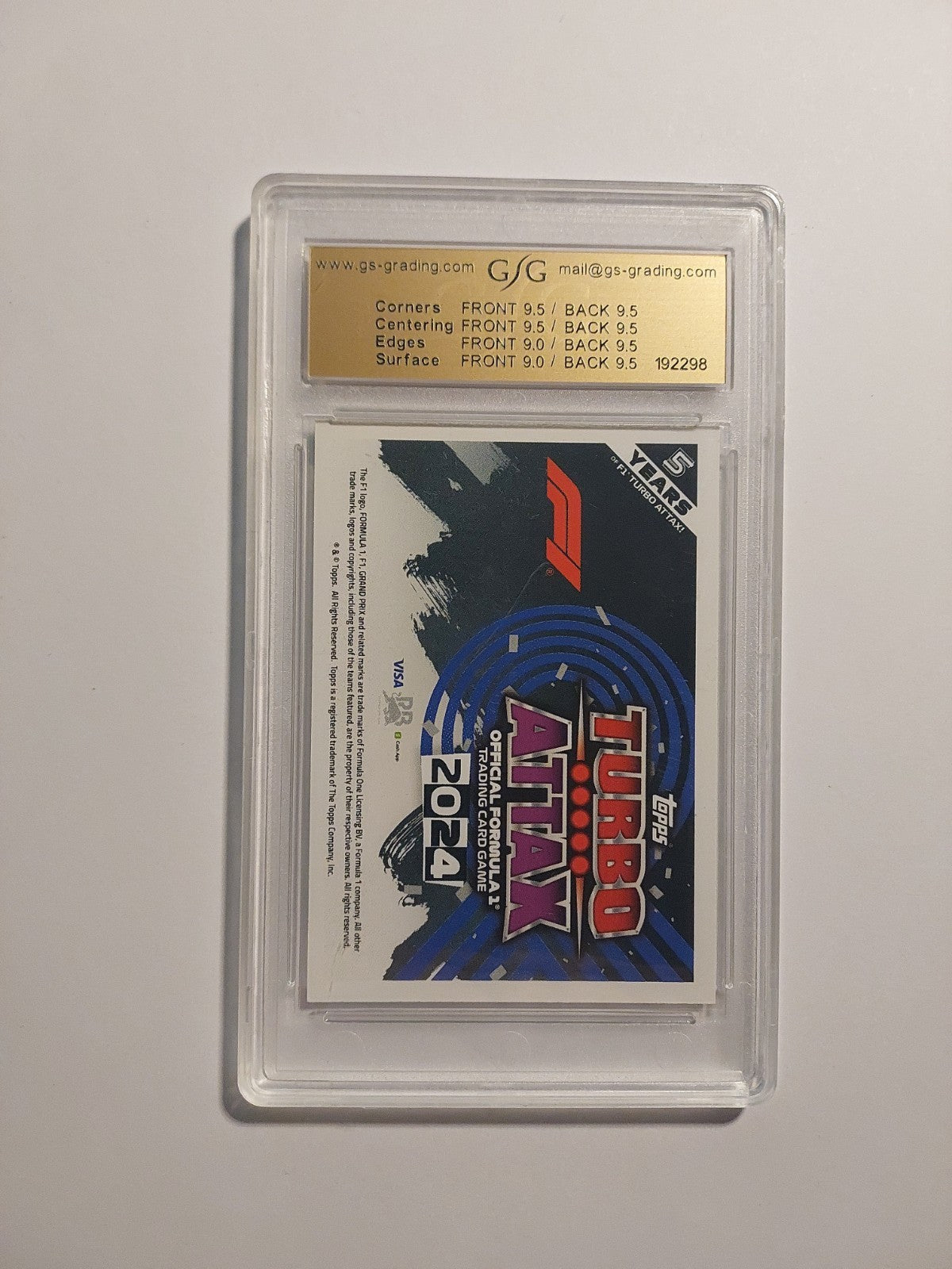 Topps Turbo 2024 RB Racing Team Card Formel 1 GSG 9 = PSA Parallel 297/499 Rare – Bild 3