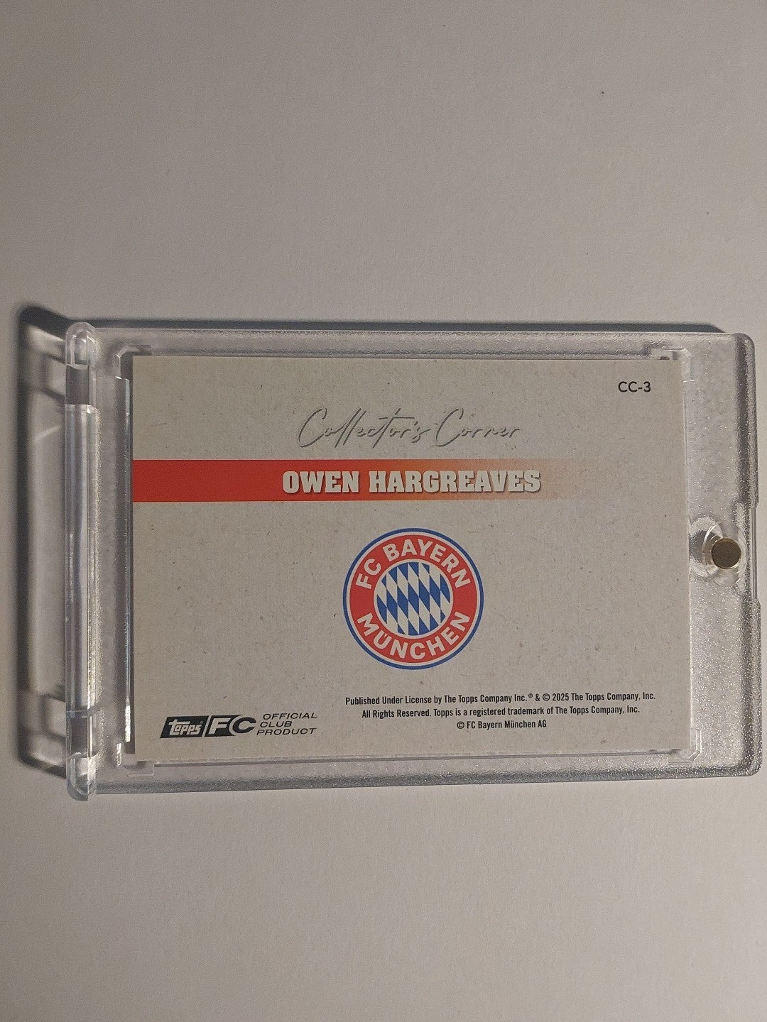Topps Bayern Team Set 2025-26 Owen Hargreaves Parallel 30/50 Refractor Rare Hit – Bild 3