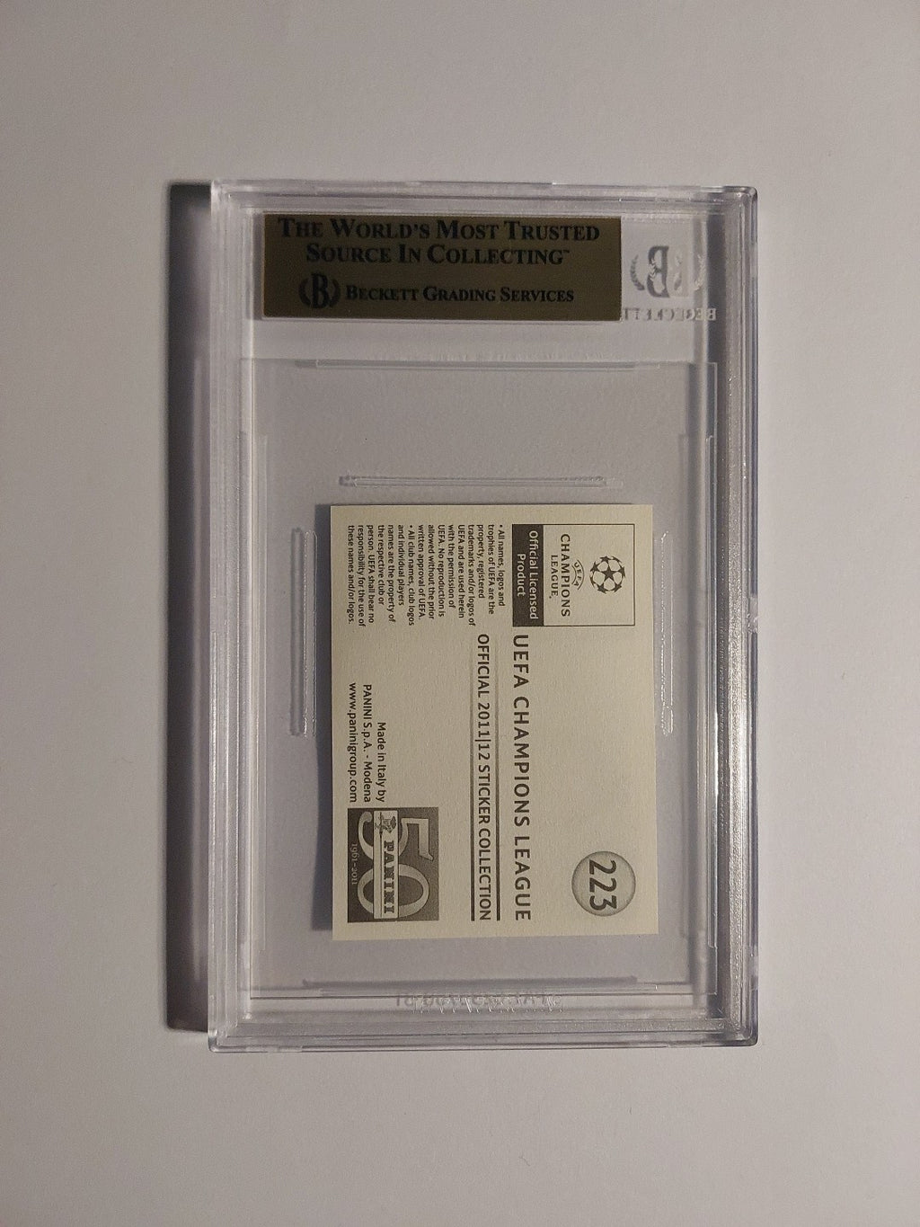 Panini Champions League 2011-12 Cristiano Ronaldo Real Madrid BGS 9.5 PSA POP 1 – Bild 3