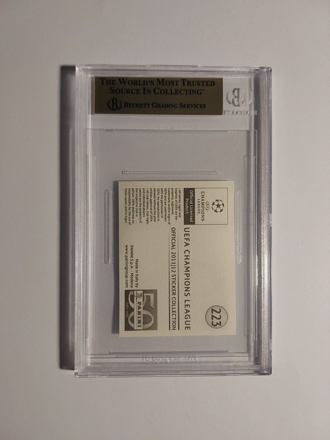 Panini Champions League 2011-12 Cristiano Ronaldo Real Madrid BGS 9.5 PSA POP 1 – Bild 3