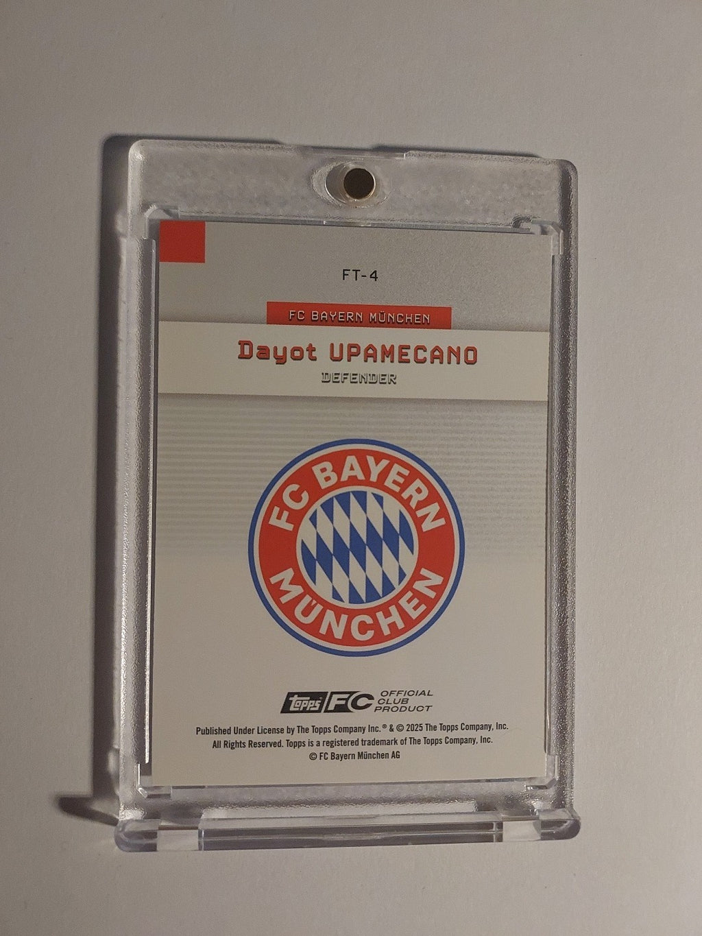 Topps Bayern Team Set 2025-26 Dayot Upamecano Parallel 10/75 Refractor Ultra Hit – Bild 3