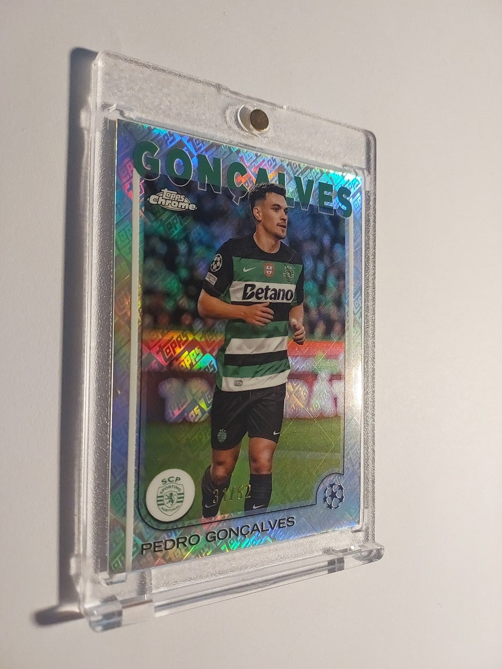 Topps UCC Flagship 2024-25 Pedro Goncalves Sporting Lissabon Parallel 31/52 Rare – Bild 3