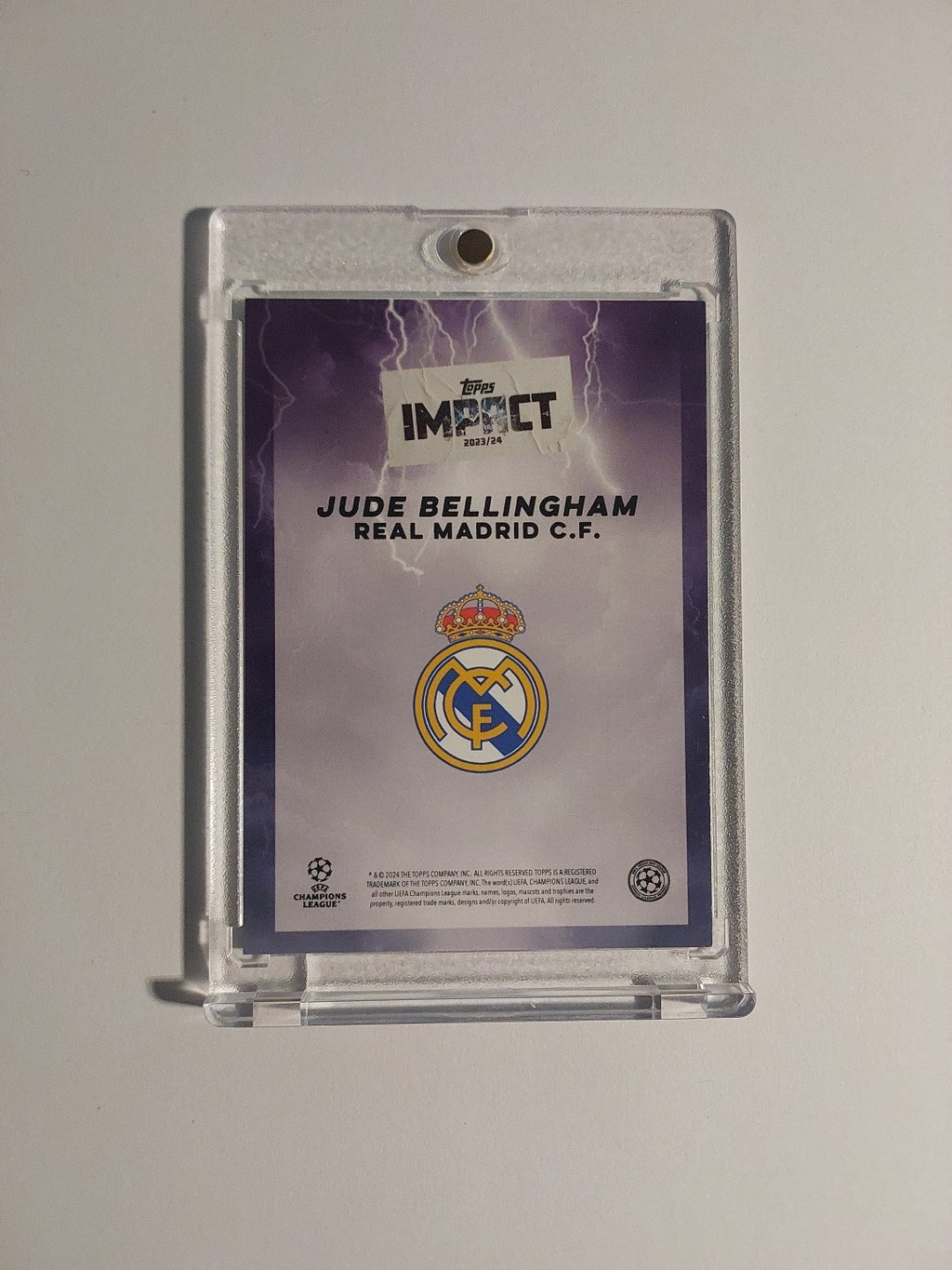 Topps Impact 2023-24 Jude Bellingham Real Madrid Parallel 8/49 Refractor Rare – Bild 3