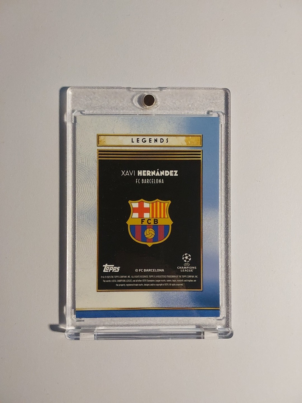 Topps UCC Deco 2025-26 Xavi Hernandez Barcelona Parallel 32/99 Refractor Rare – Bild 3