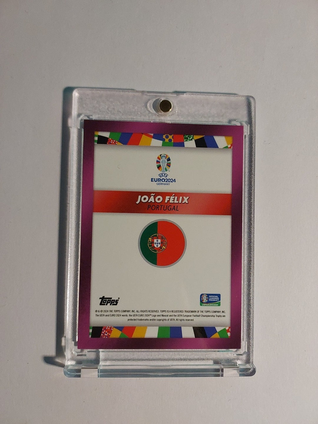 Topps Uefa Euro 2024 Joao Felix Portugal Parallel 16/25 Refractor Ultra Rare Hit – Bild 3