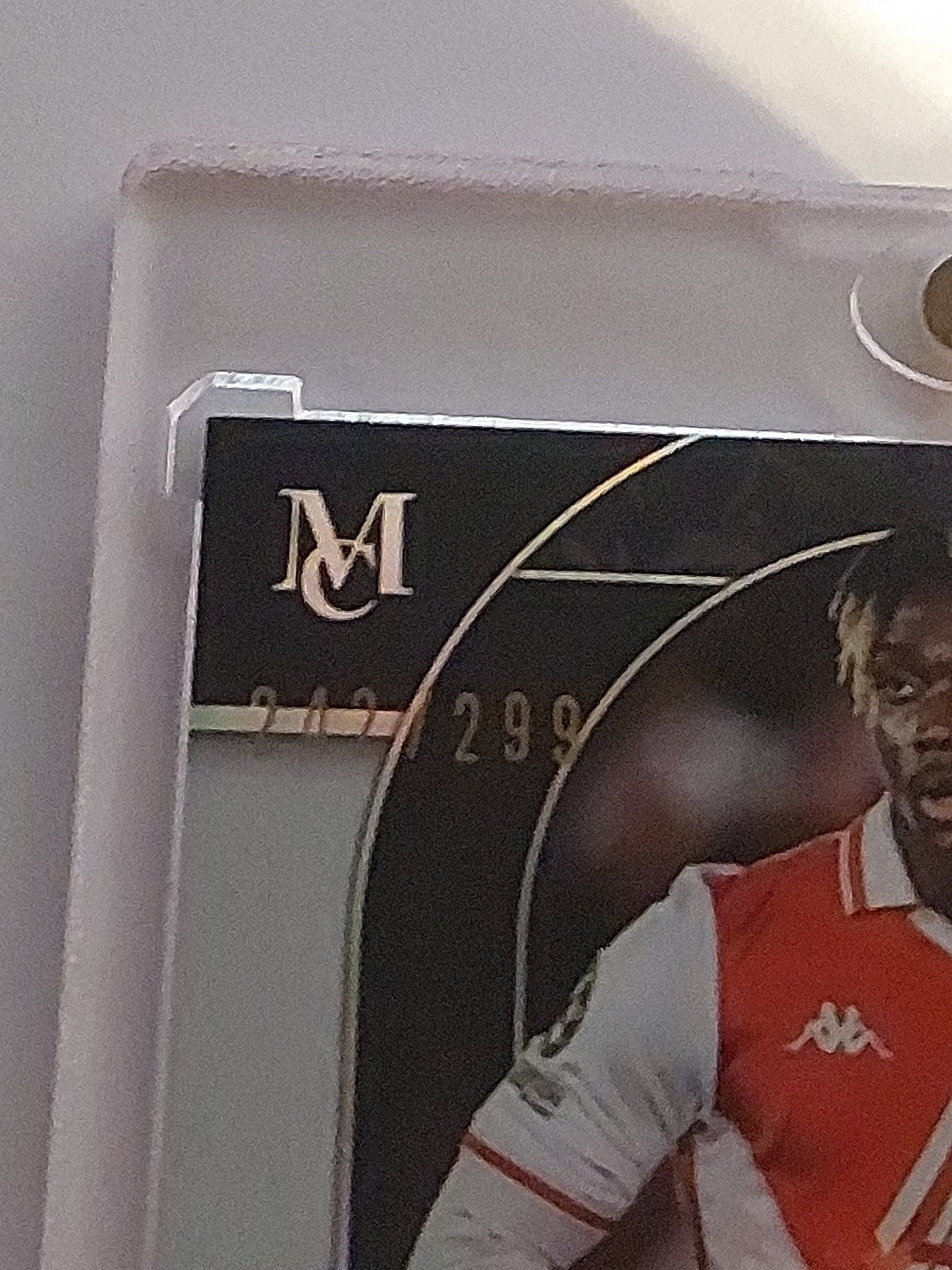 Topps Museum 2024-25 George Ilenikhena Auto AS Monaco Parallel /299 RC Refractor – Bild 3
