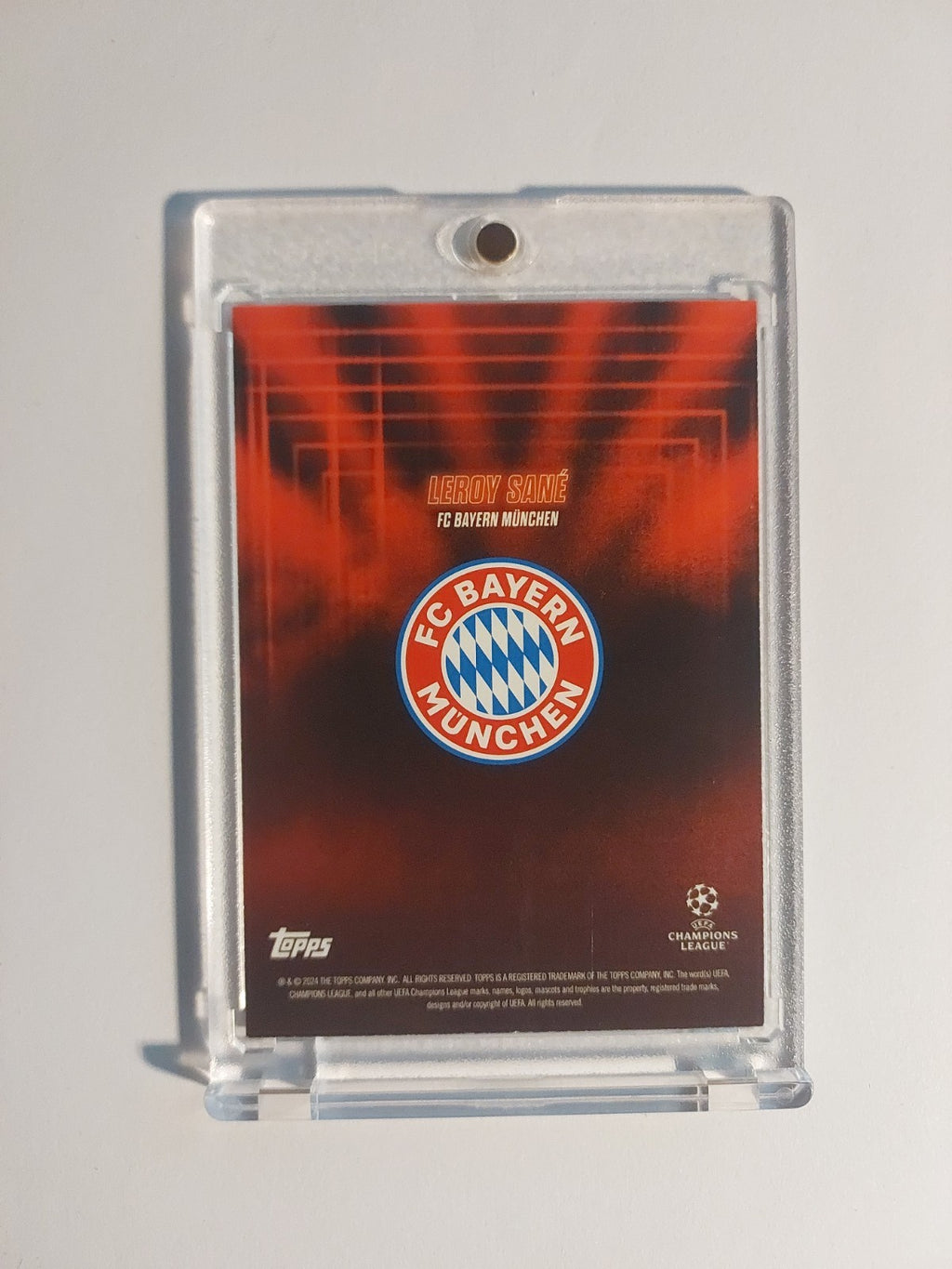 Topps Show Time 2024-25 Leroy Sane Auto Bayern München Parallel 2/10 Refractor – Bild 3