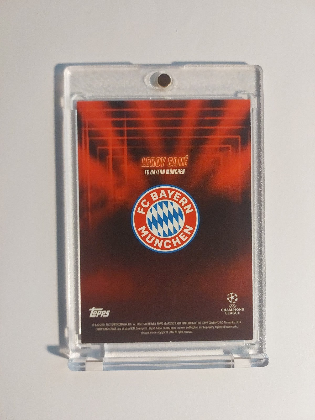 Topps Show Time 2024-25 Leroy Sane Auto Bayern München Parallel 2/10 Refractor – Bild 3