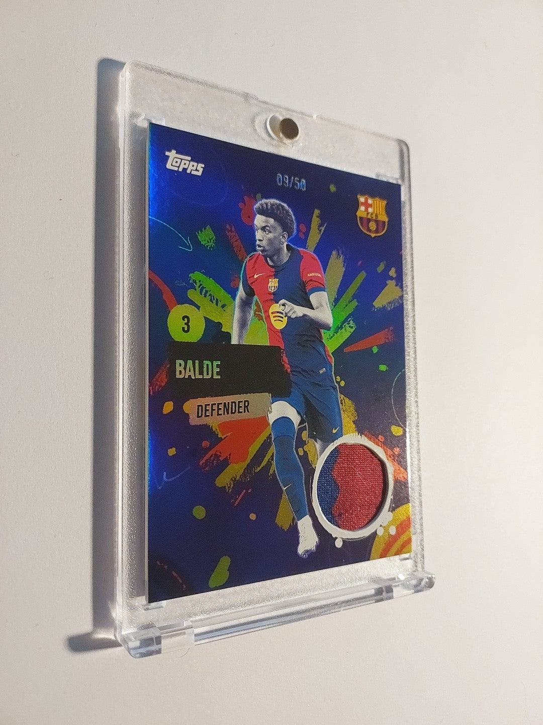 Topps Barcelona Team Set 2024-25 Alejandro Balde Patch Relic Parallel 9/50 Rare – Bild 3