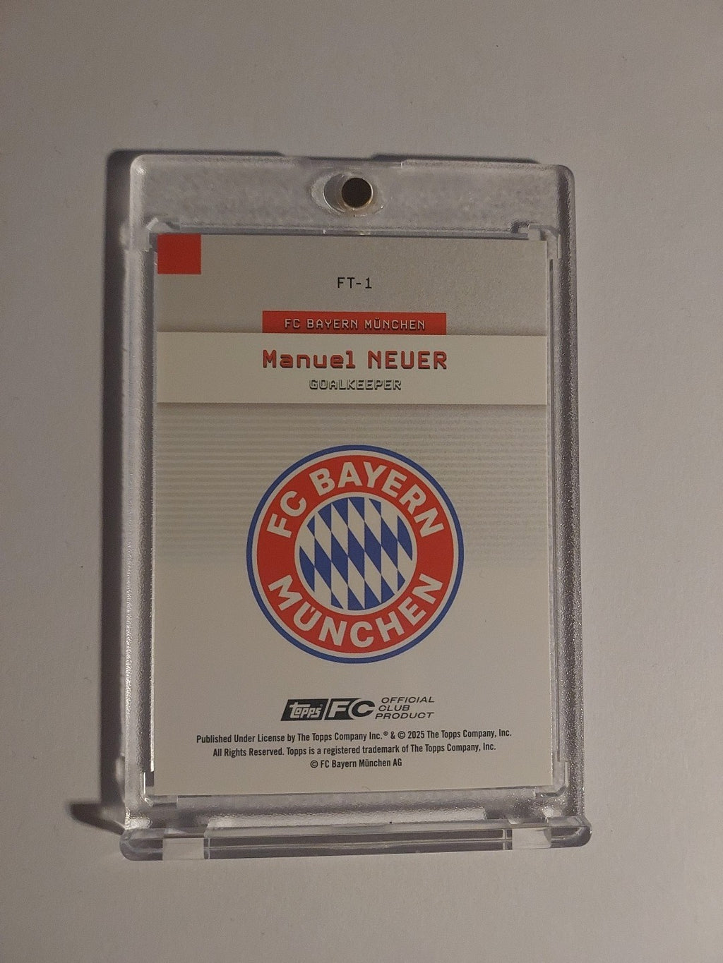 Topps Bayern Team Set 2025-26 Manuel Neuer Parallel 12/25 Refractor Ultra Rare – Bild 3