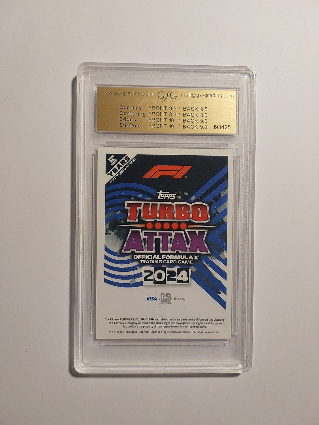 Topps Turbo 2024 Yuki Tsunoda RB Formel 1 GSG 9 = PSA Parallel 136/499 Club 100 – Bild 3