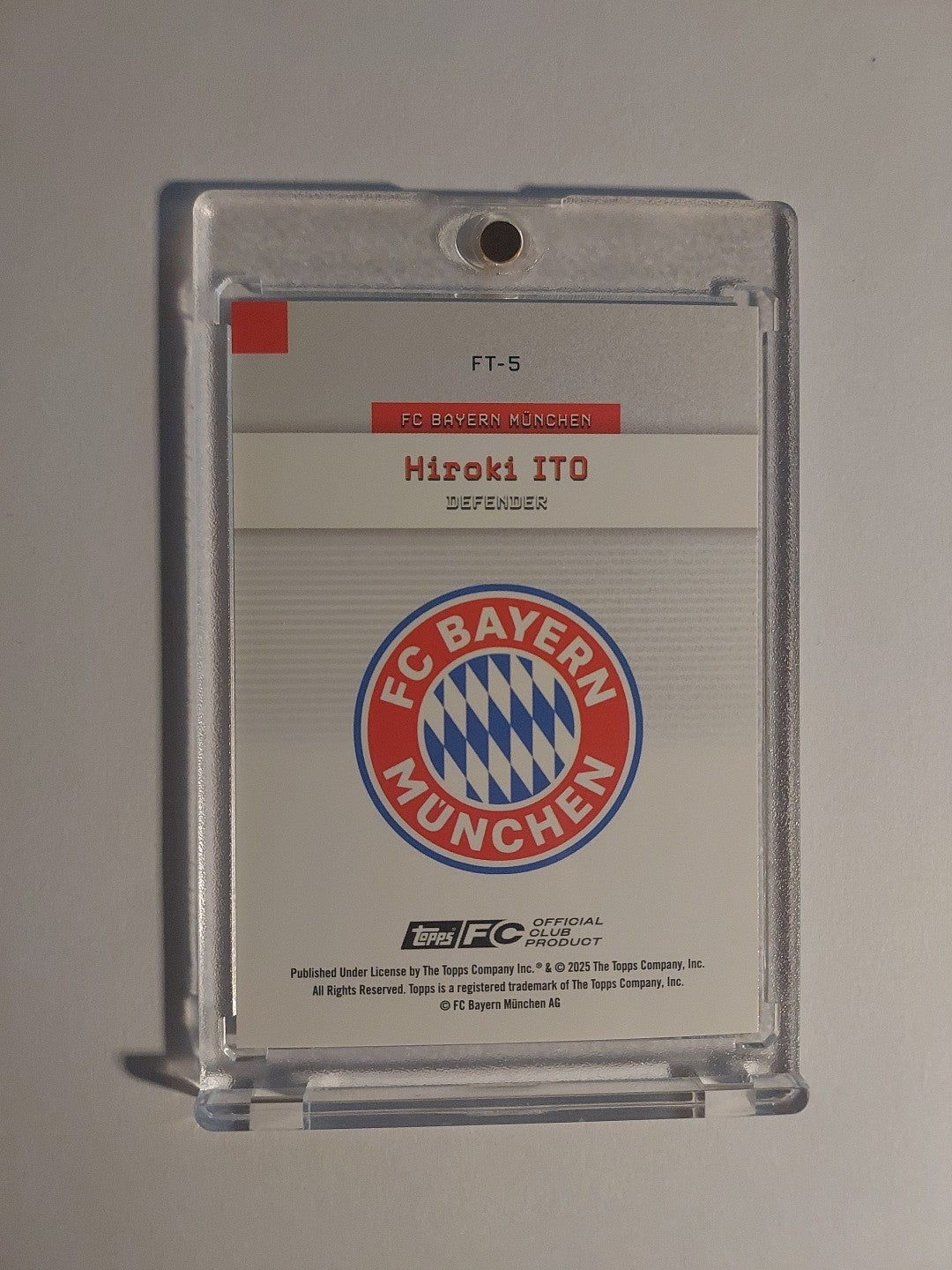 Topps Bayern Team Set 2025-26 Hiroki Ito Parallel 49/50 Refractor Ultra Rare Hit – Bild 3